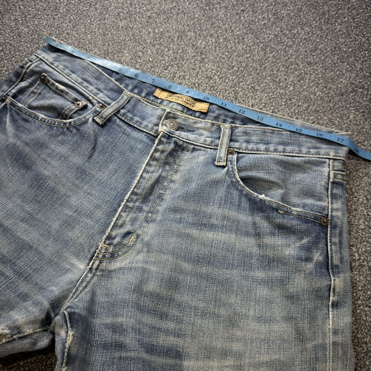 Undercover Vintage 90s S003 Uniqlo Faded Aging Denim Jeans Size US 35 - 15 Thumbnail