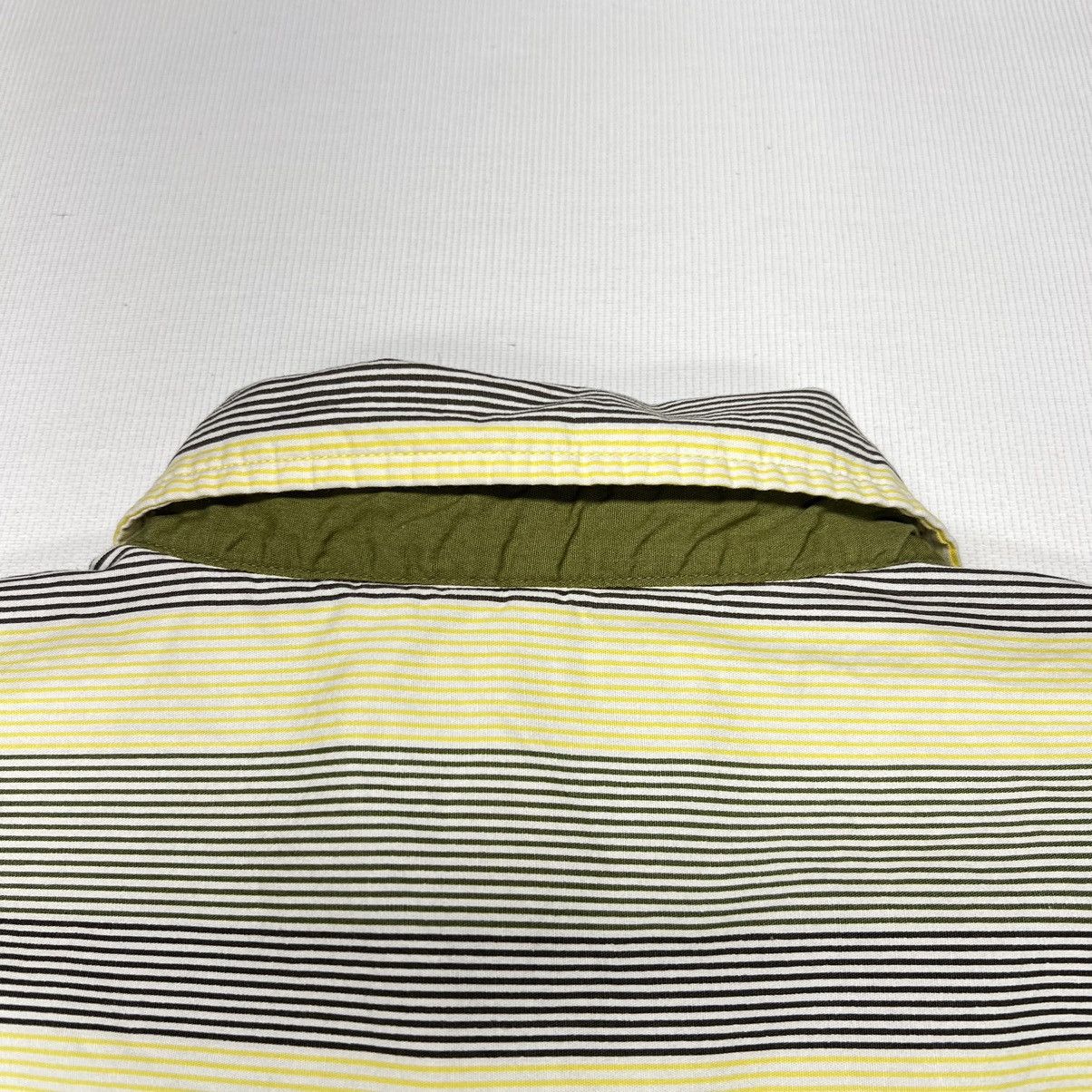 Akademiks Akademiks Button Shirt Striped Yellow Collared Pocket Y2K Size US XL / EU 56 / 4 - 18 Thumbnail