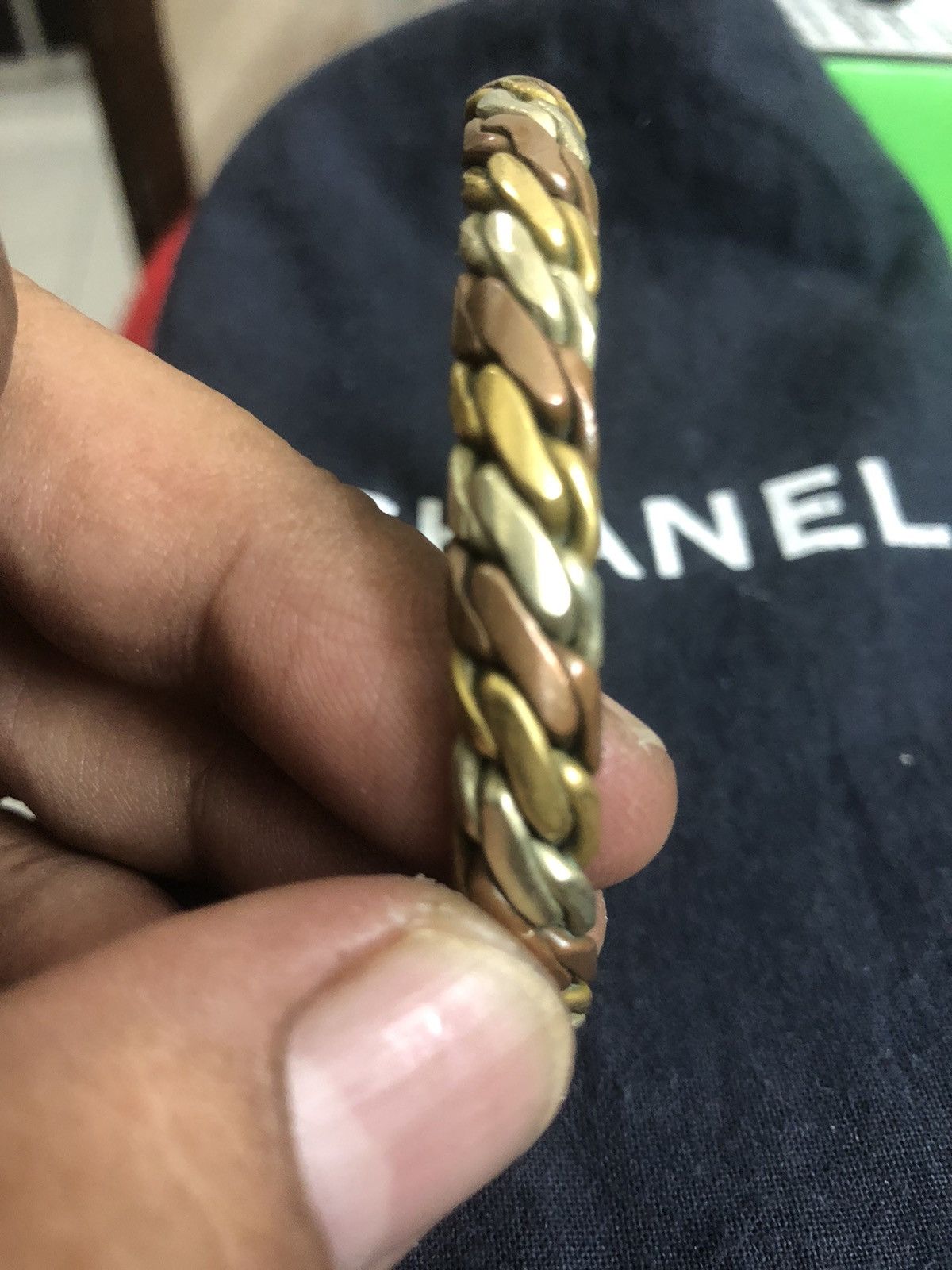 Vintage bangle brass Size ONE SIZE - 3 Thumbnail