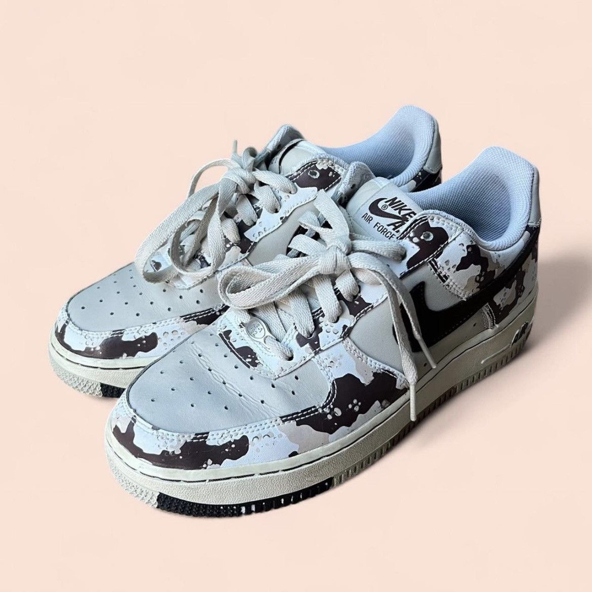 Nike Vintage 2006 Nike Air Force 1 Low 'Desert Chip Camo' Size US 8.5 / IT 38.5 - 5 Thumbnail