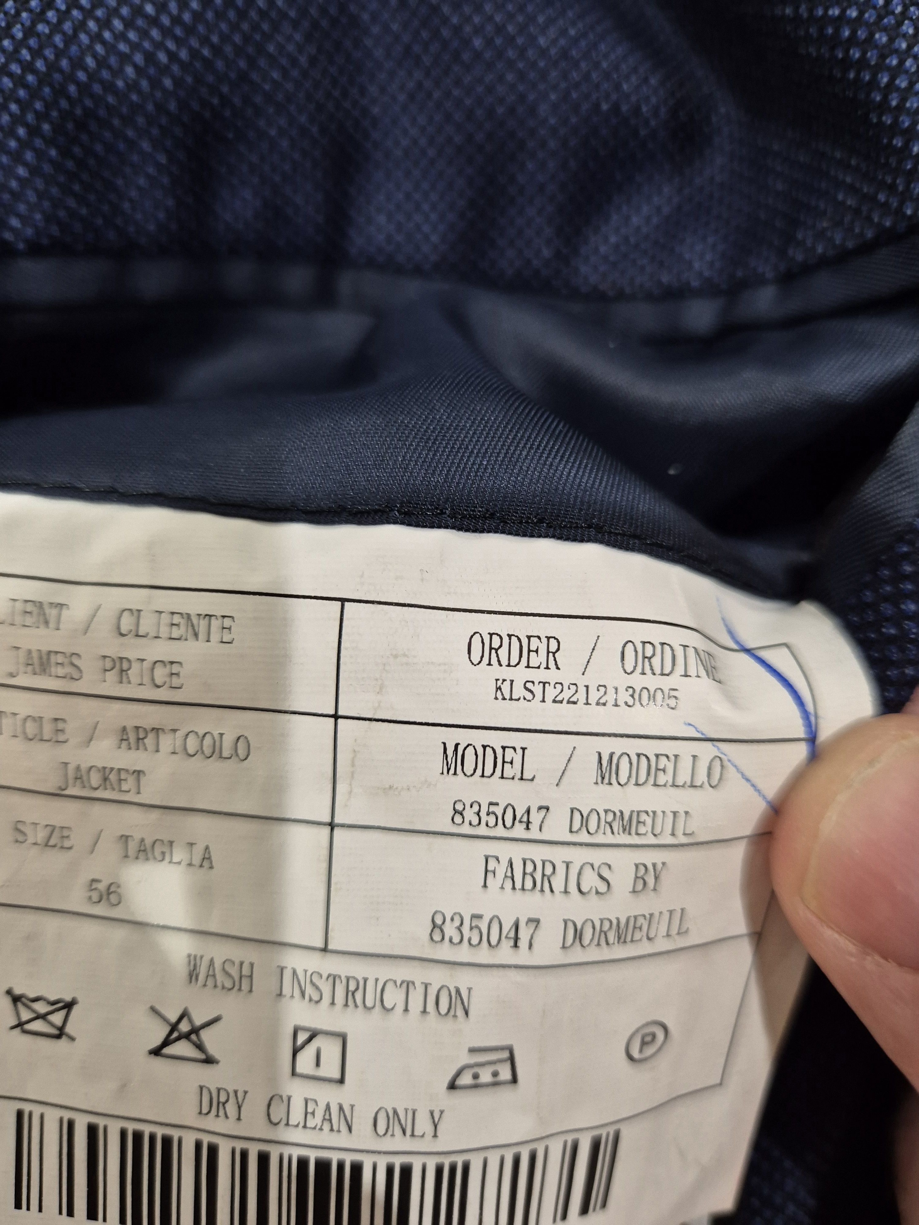 Other Bespoke Dormeuil jacket by the Bespoke corner tailor Size US XL / EU 56 / 4 - 4 Thumbnail