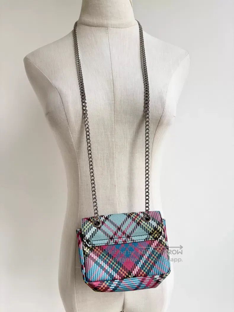Vivienne Westwood Vivienne Westwood size OS Colorful Plaid Mini Waste Bag Size ONE SIZE - 4 Thumbnail