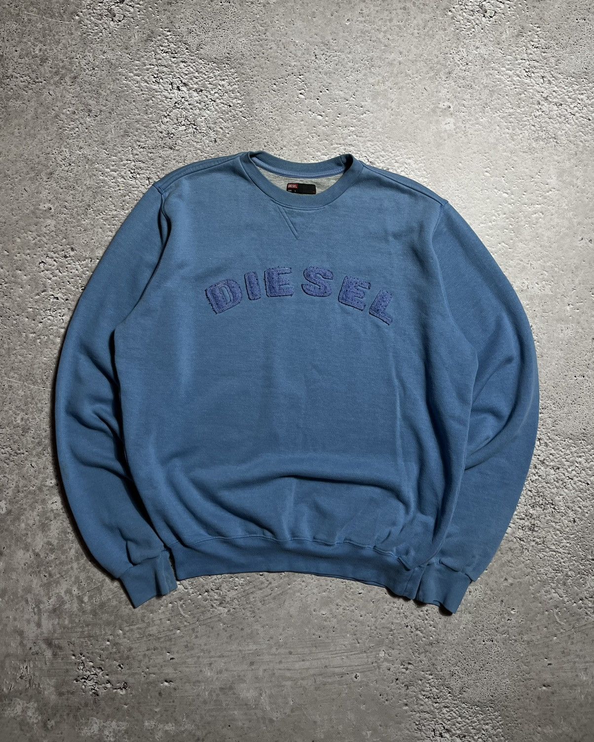 Diesel Blue oversize Diesel sweatshirt with textured embroidery Size US L / EU 52-54 / 3 - 1 Thumbnail