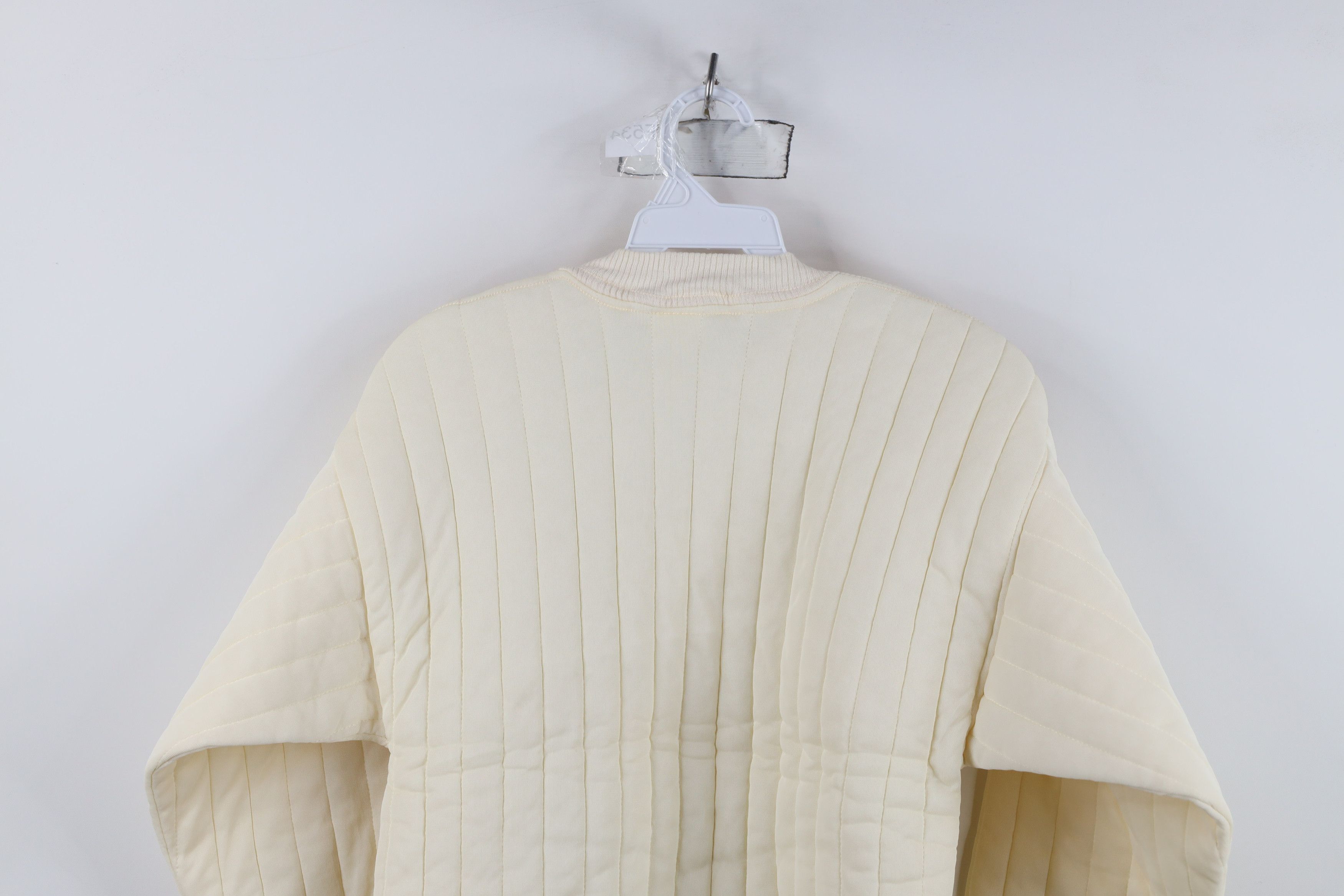 Vintage Vintage 50s Streetwear Quilted Thermal Sweatshirt Cream USA Size US S / EU 44-46 / 1 - 12 Thumbnail