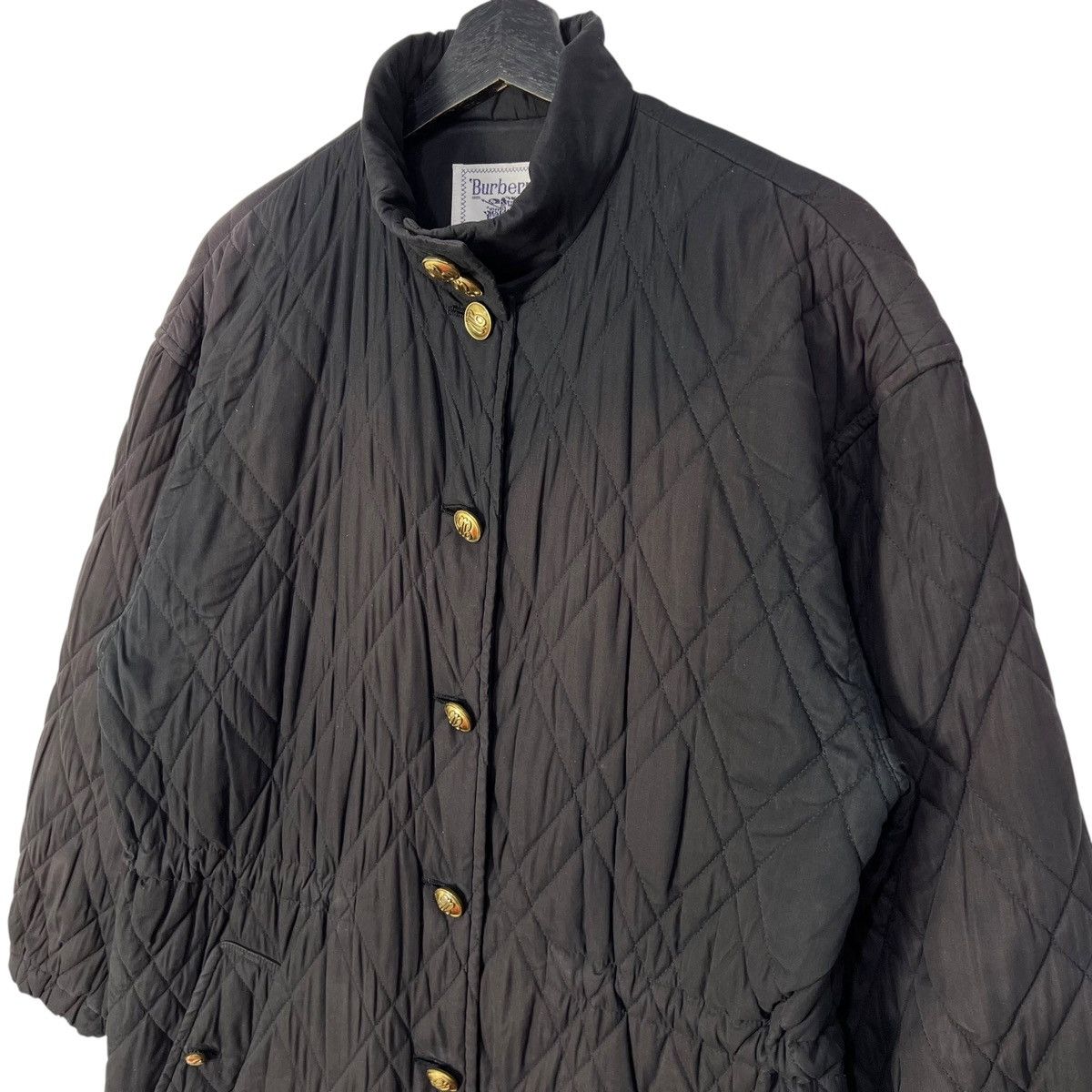 Burberry Vintage 90s Burberrys Quilted Women Coat Size M / US 6-8 / IT 42-44 - 5 Thumbnail
