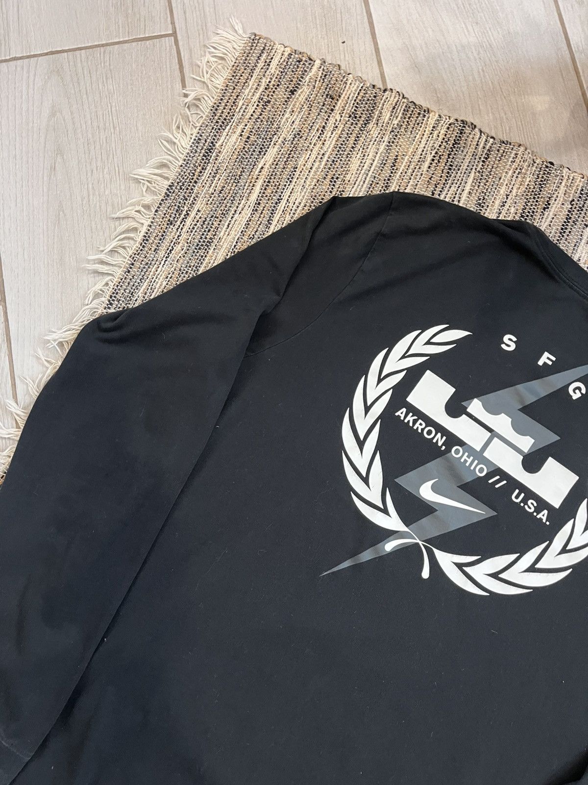 Nike × Vintage Vintage Nike Longsleeve Tshirt DriFit black basketball tee Size US L / EU 52-54 / 3 - 13 Thumbnail