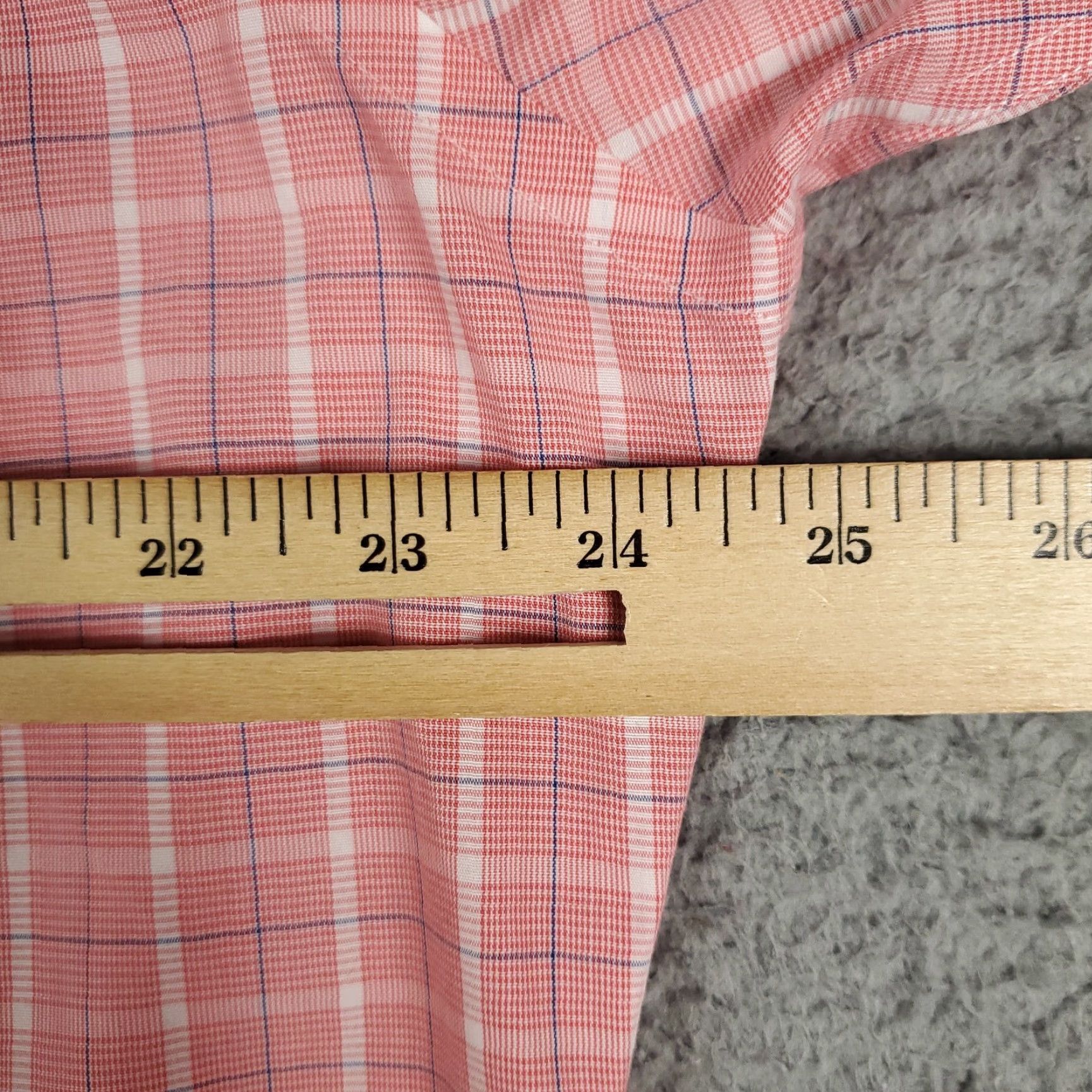 Brooks Brothers Brooks Brothers Shirt Mens 17.5 Pink Plaid Dress Shirt Long Sleeve Button-Down Regular Fit Size 46R - 5 Thumbnail