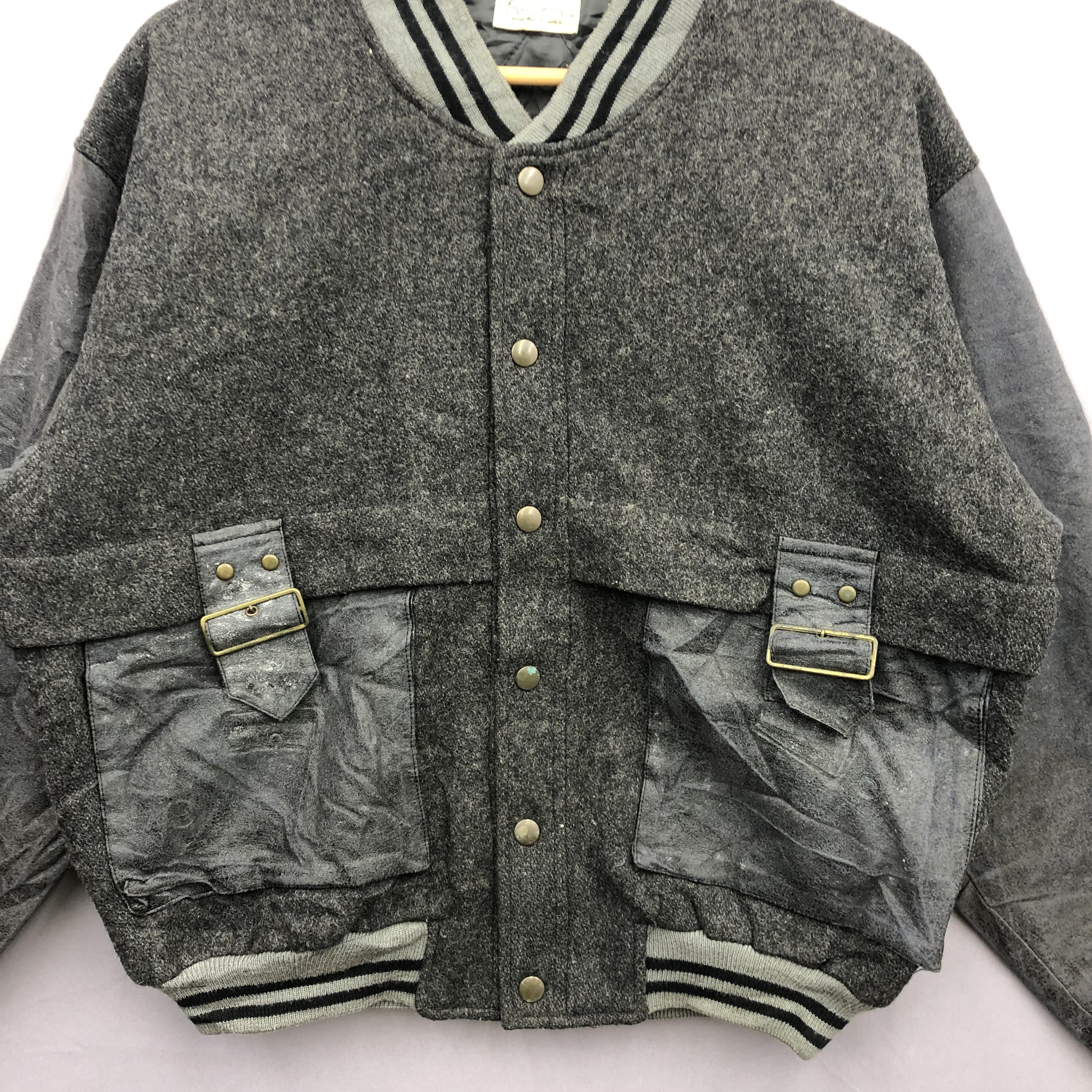 Japanese Brand Vintage 80s Love Anne Letterman Wool Varsity Bomber Jacket Size US M / EU 48-50 / 2 - 5 Thumbnail