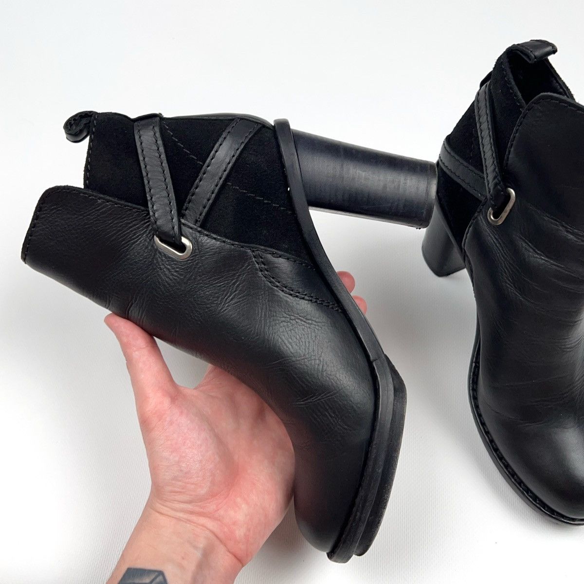 Acne Studios Acne Studios Black Leather Ankle Boots Shoes Size US 10 / IT 40 - 11 Thumbnail