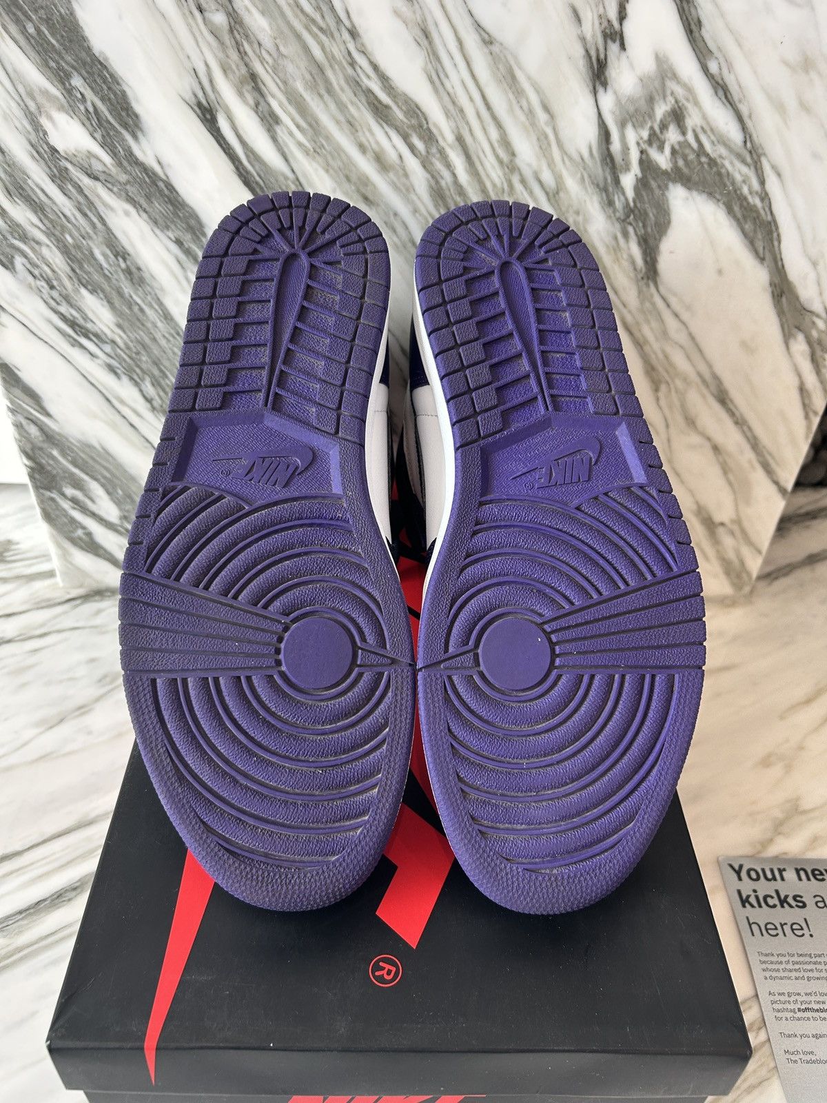 Jordan Brand × Nike Jordan 1 Retro High Court Purple 2.0 White - Size 11.5 Size US 11.5 / EU 44-45 - 5 Thumbnail