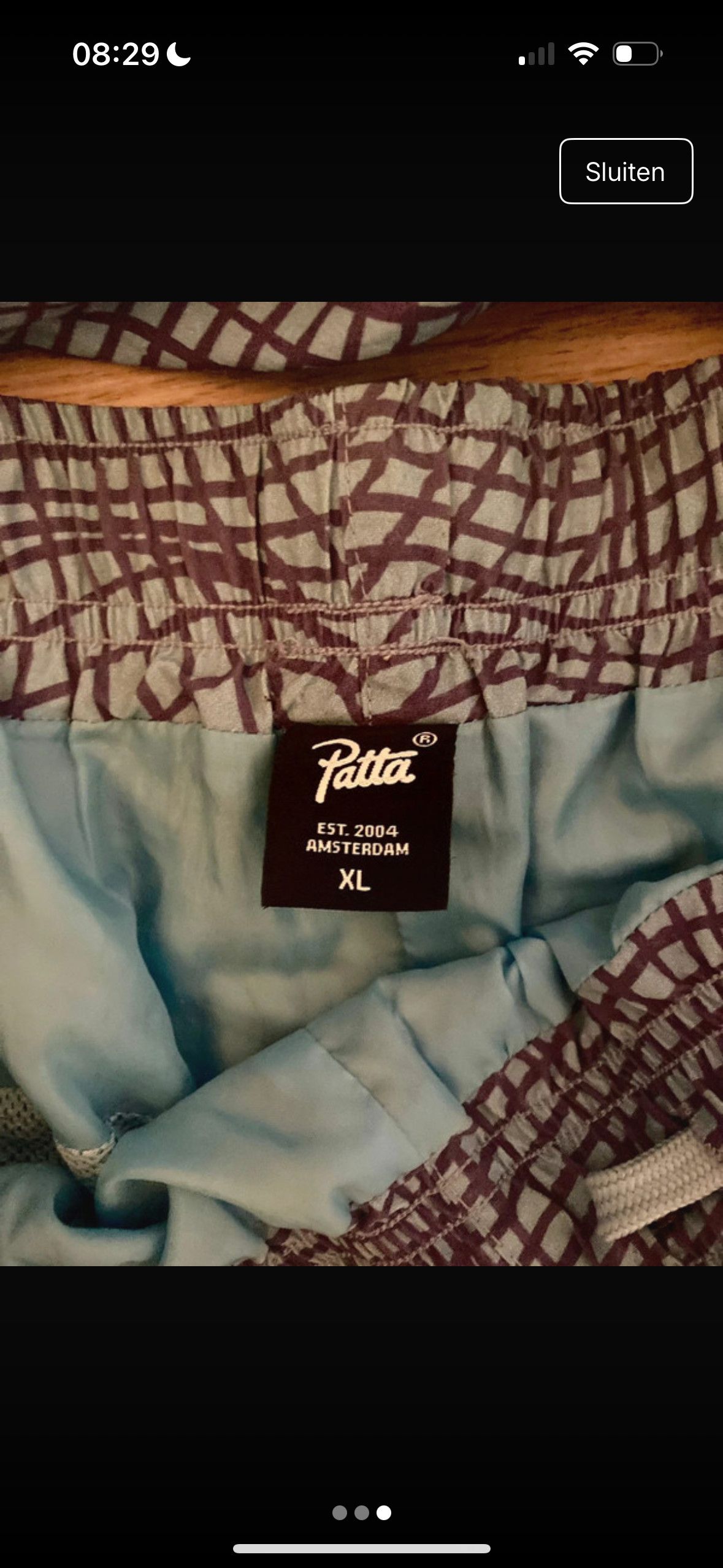 Patta Blue Patta Grid Relax Tracksuit Size US 30 / EU 46 - 3 Thumbnail