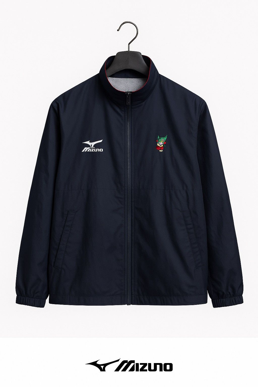 Mizuno Vintage Mizuno “Team Yamaguchi” Navy Windbreaker Jacket Size US M / EU 48-50 / 2 - 1 Thumbnail