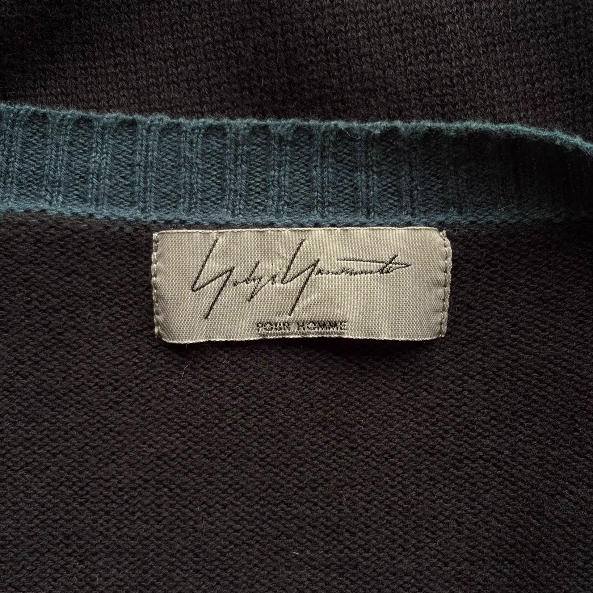 Yohji Yamamoto Yohji Yamamoto 11ss Color Block Knit Cardigan K4 Size US L / EU 52-54 / 3 - 5 Thumbnail