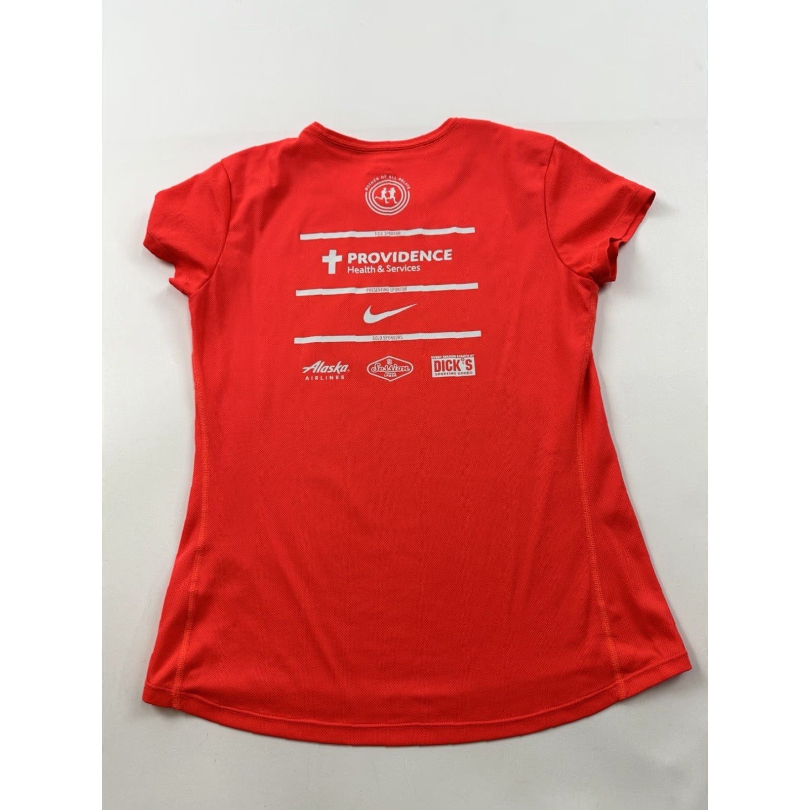 Nike VINTAGE Nike Shirt Women’s Medium Orange Short Sleeve Hood To Coast Relay 2018 Size M / US 6-8 / IT 42-44 - 4 Thumbnail
