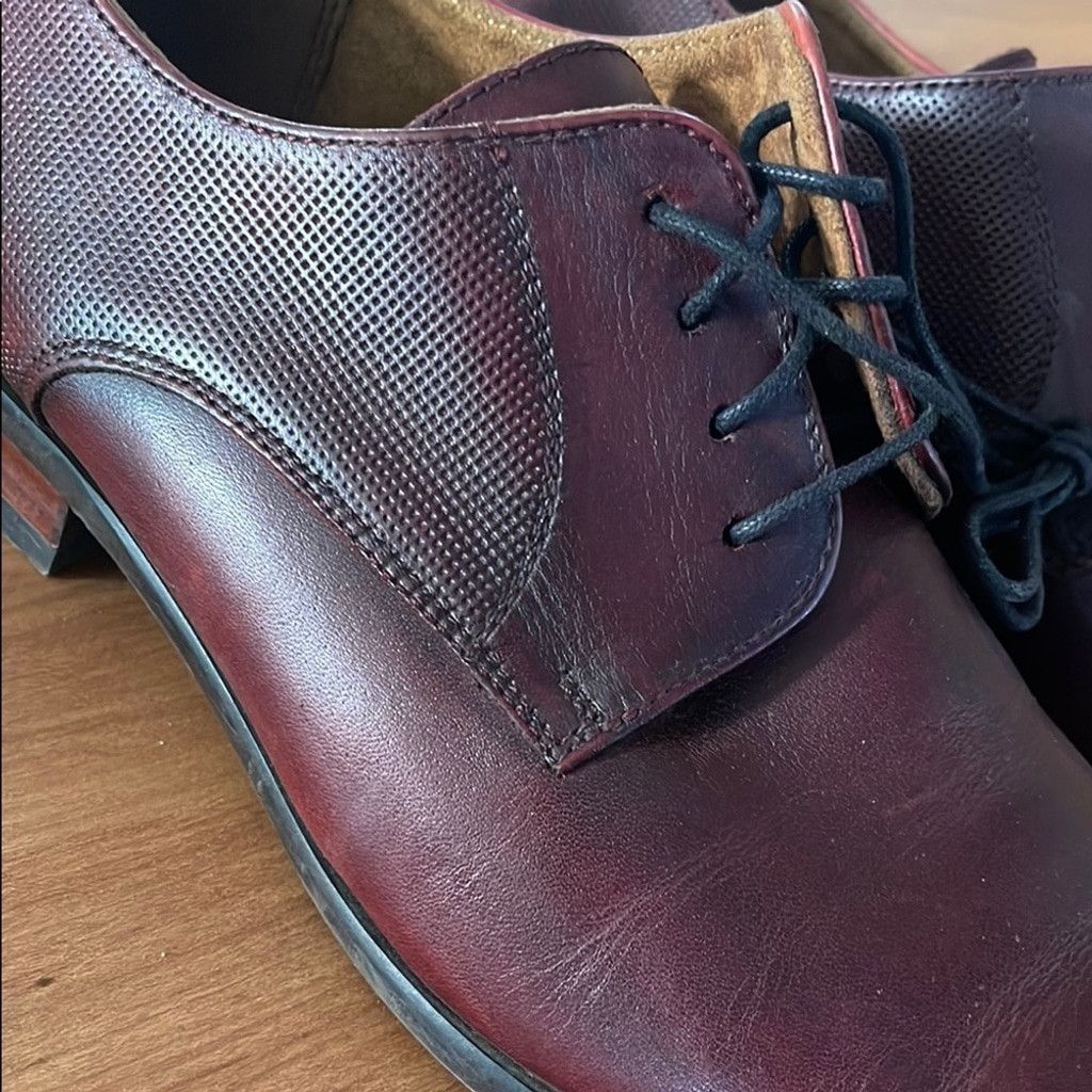 Florsheim Florsheim Men's Redish Brown Leather Cap-toe Shoes size 9 Size US 9 / EU 42 - 3 Thumbnail