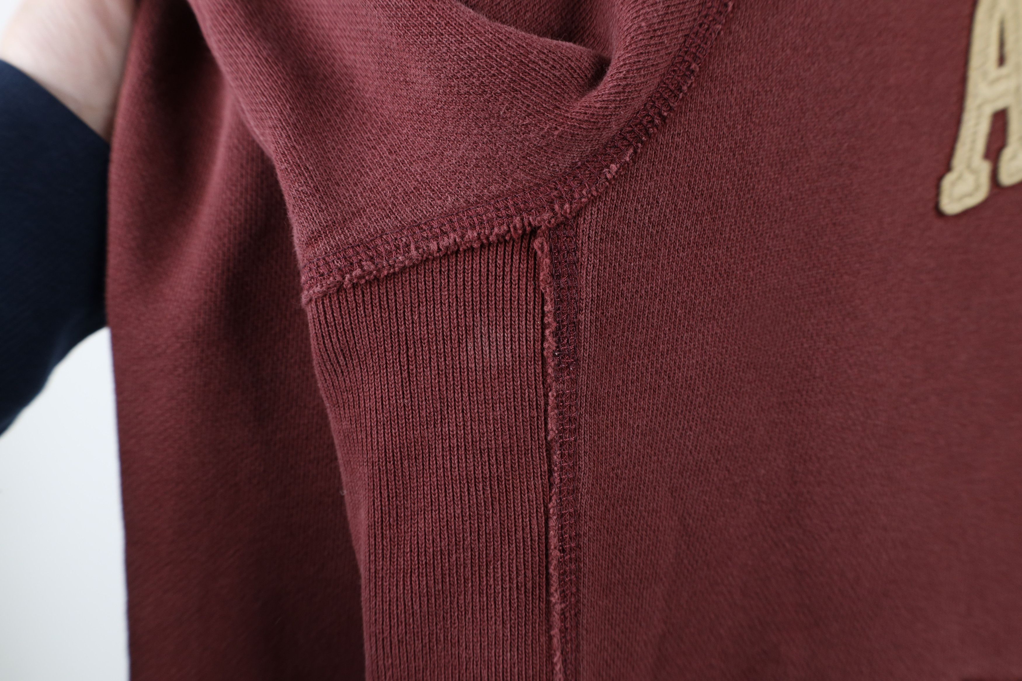 Abercrombie & Fitch × Vintage Vintage 90s Y2K Abercrombie & Fitch Spell Out Hoodie Red Size US L / EU 52-54 / 3 - 10 Thumbnail