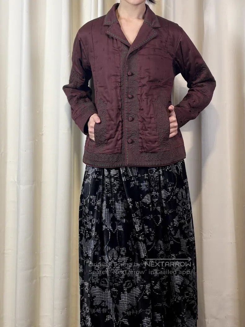 Issey Miyake Issey Miyake Handmade Double-Sided Plant Embroidered Coat Size M / US 6-8 / IT 42-44 - 1 Thumbnail