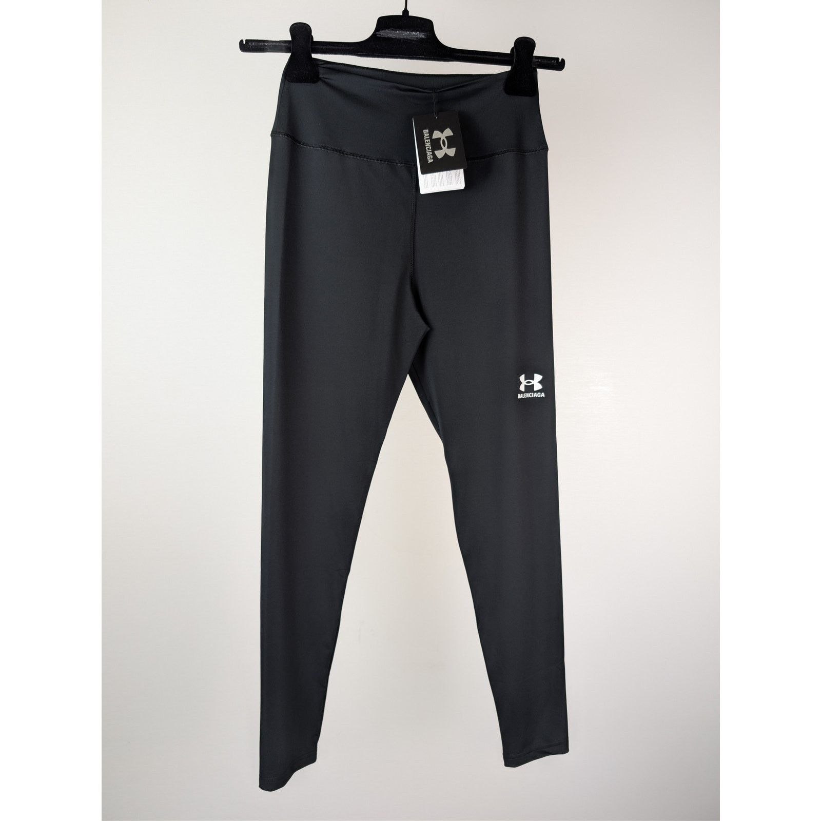 Balenciaga × Under Armour o1rshd1 Light Spandex Legging Pants in Black / White Size US 32 / EU 48 - 8 Thumbnail