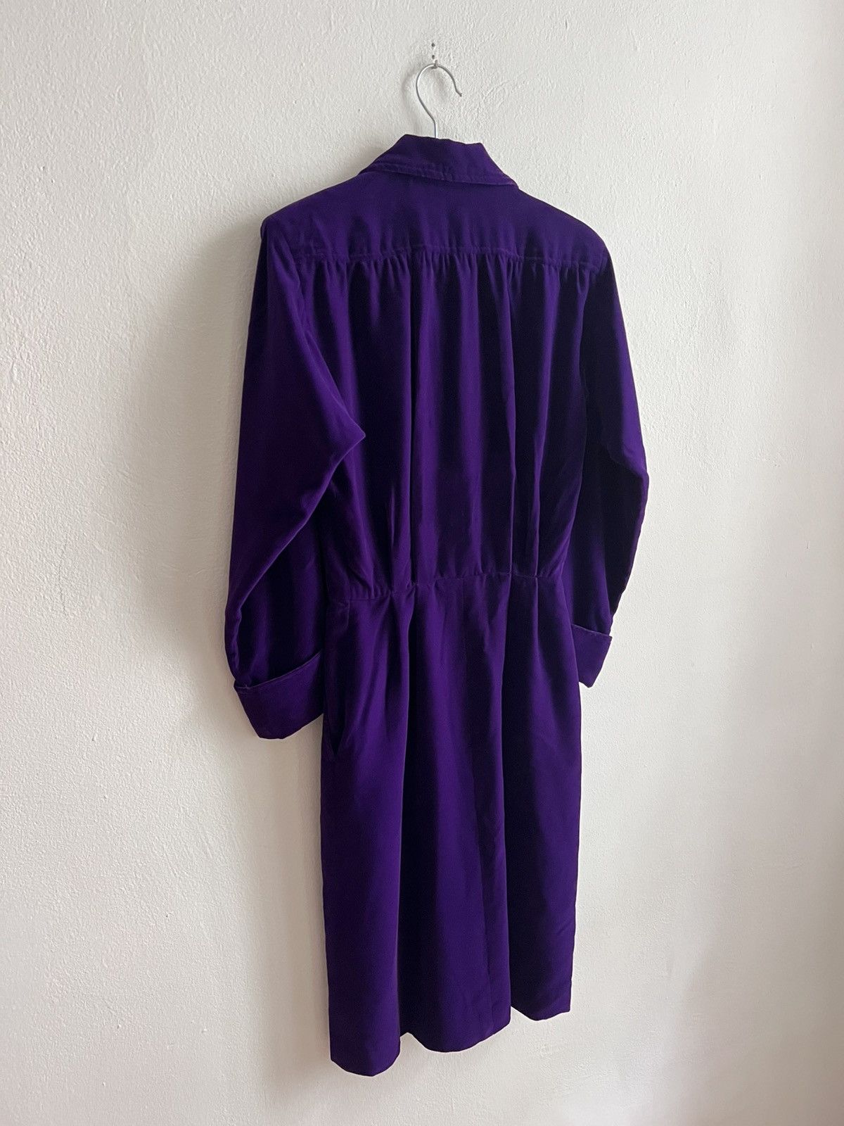 Saint Laurent Paris Saint Laurent Rive Gauche velours button up dress Size S / US 4 / IT 40 - 5 Thumbnail