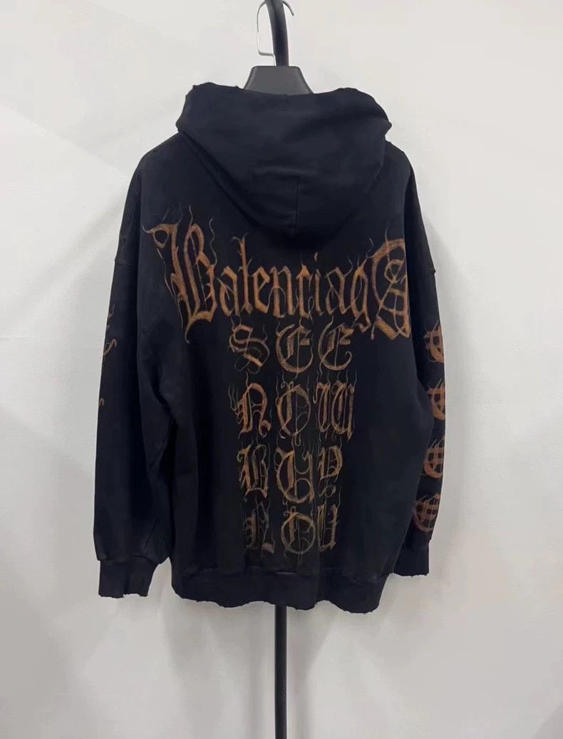 Balenciaga Balenciaga Graphic printed zip fit sweatshirt Size US S / EU 44-46 / 1 - 1 Thumbnail