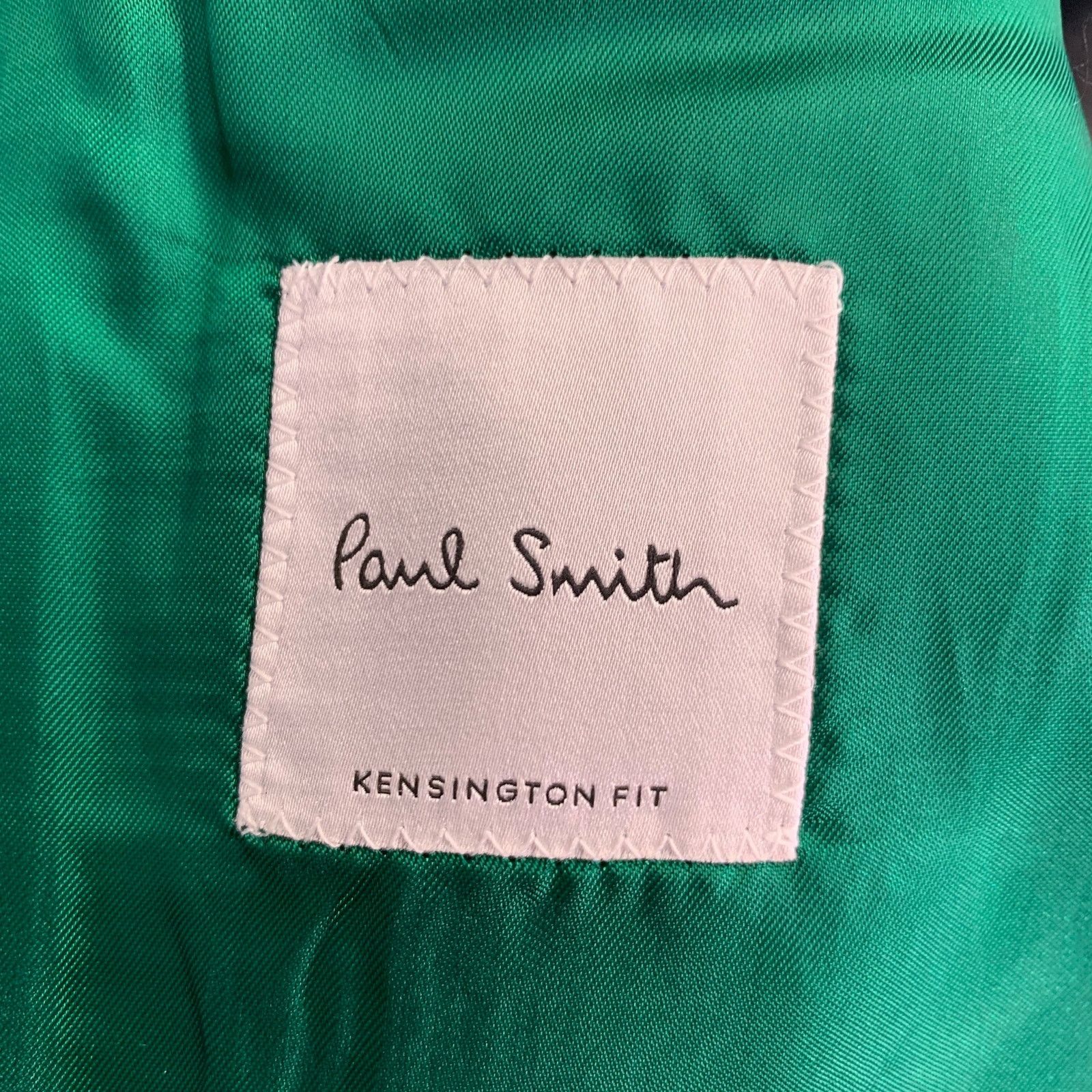 Paul Smith PAUL SMITH Size 36 Kensington Teal Wool Twill Suit Size 36R - 7 Thumbnail