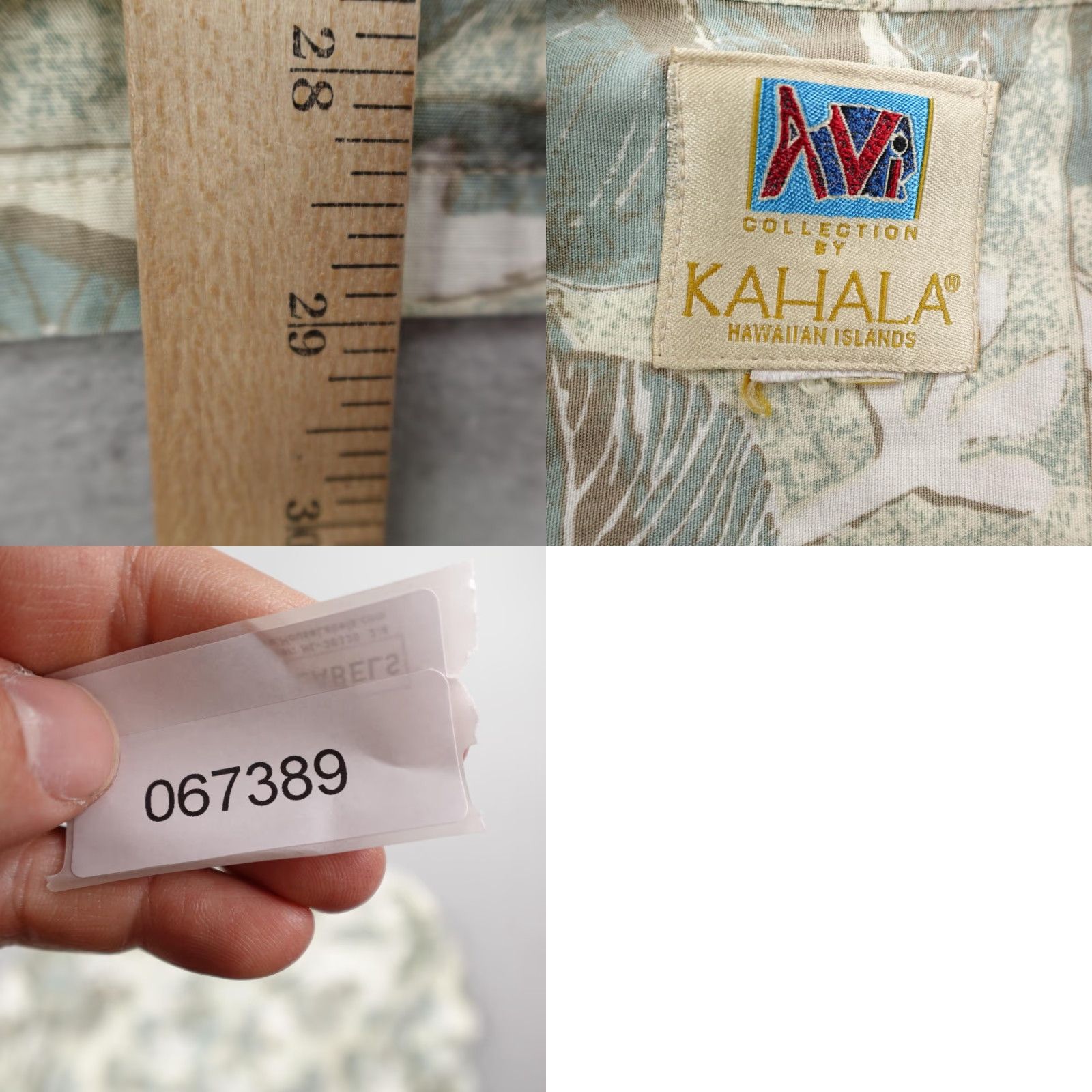 Vintage VINTAGE Kahala Shirt Men Large Beige Green Hawaiian Floral Aloha Button Up Camp Tropical Size US XL / EU 56 / 4 - 8 Thumbnail
