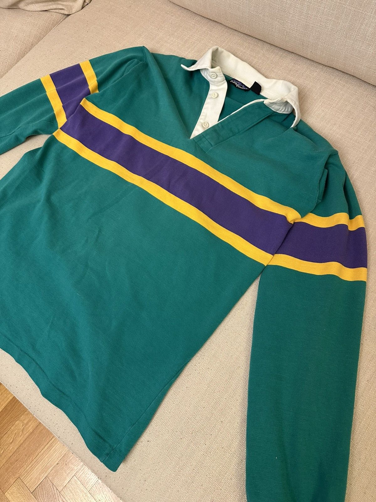 Patagonia × Vintage Rare Vintage 80’s Patagonia Rugby Shirt Size US M / EU 48-50 / 2 - 2 Thumbnail