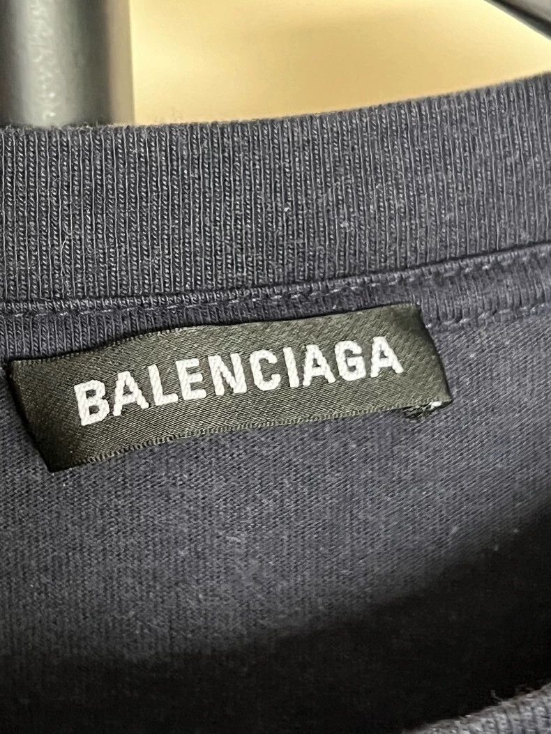 Balenciaga Balenciaga Dark blue crown wheat Paris short-sleeve Size US M / EU 48-50 / 2 - 4 Thumbnail