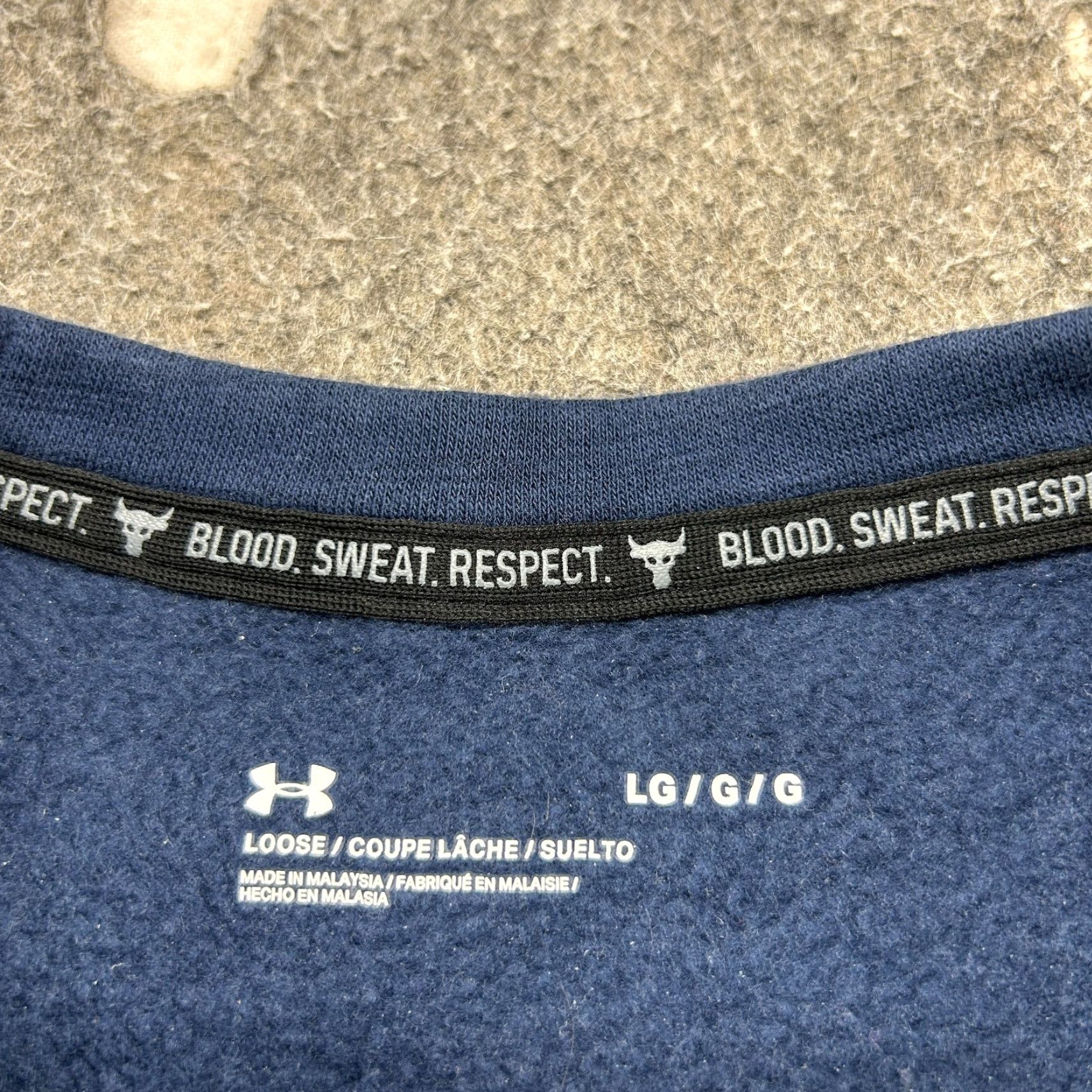 Under Armour Under Armour Sweatshirt Women L Blue Navy Pullover Fleece Athletic Zip Mock Neck Project Rock L Women's Blues Long Sleeve Solid 50 Chest Size L / US 10 / IT 46 - 4 Thumbnail