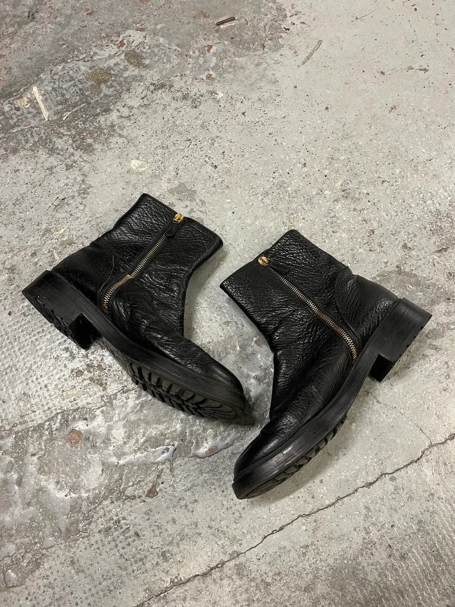 Moschino Moschino Black Leather Boots Size US 7 / EU 40 - 3 Thumbnail