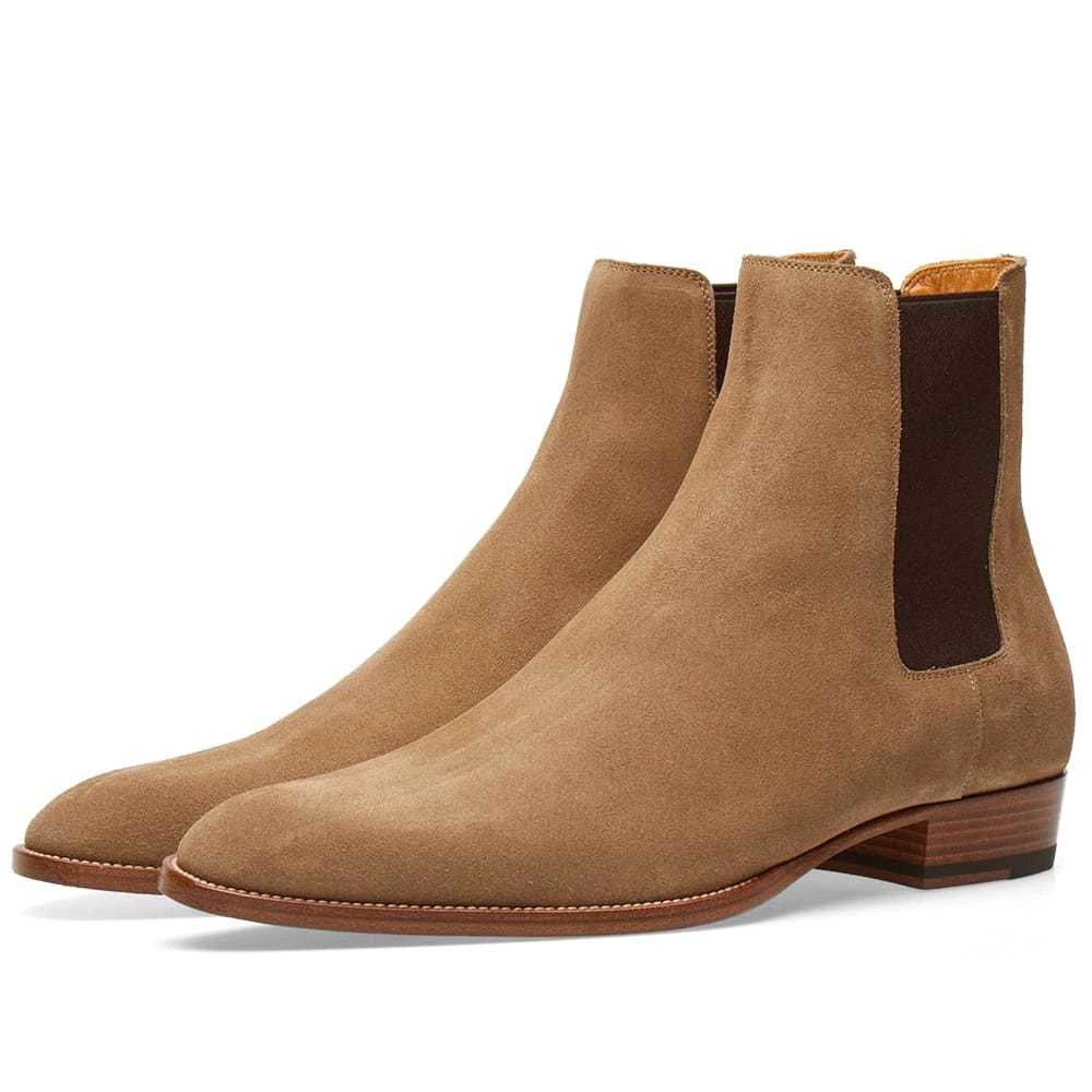 Saint Laurent Paris Wyatt Suede Chelsea Boot in Brown Size US 8.5 / EU 41-42 - 1 Preview