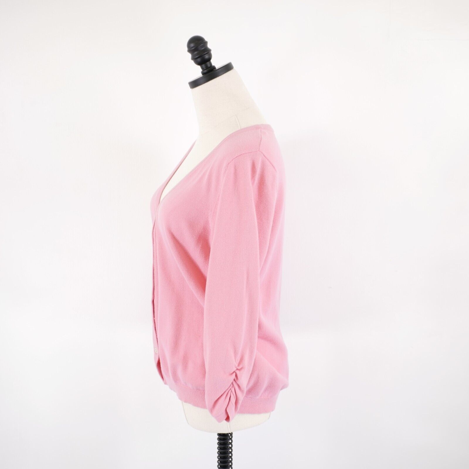 Tommy Hilfiger Tommy Hilfiger Medium Pink Button Cardigan Sweater Long Flut Size M / US 6-8 / IT 42-44 - 5 Thumbnail