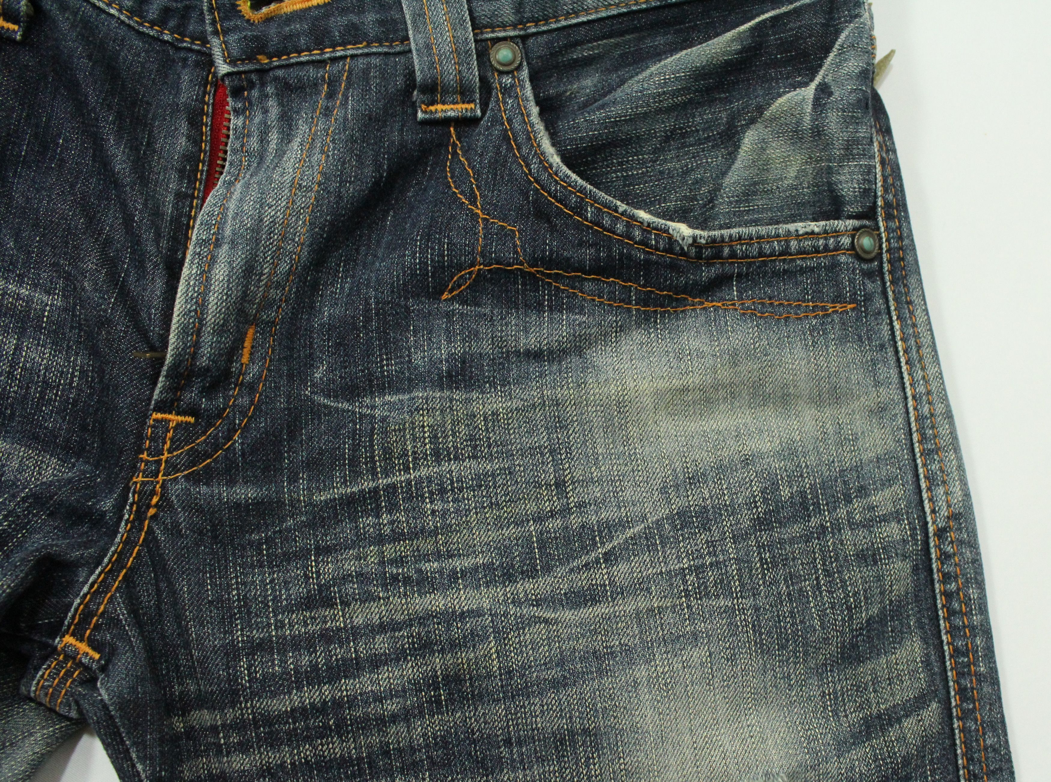 Edwin Flared Distressed EDWIN Denim Cowboy Bootcut Size US 30 / EU 46 - 15 Thumbnail