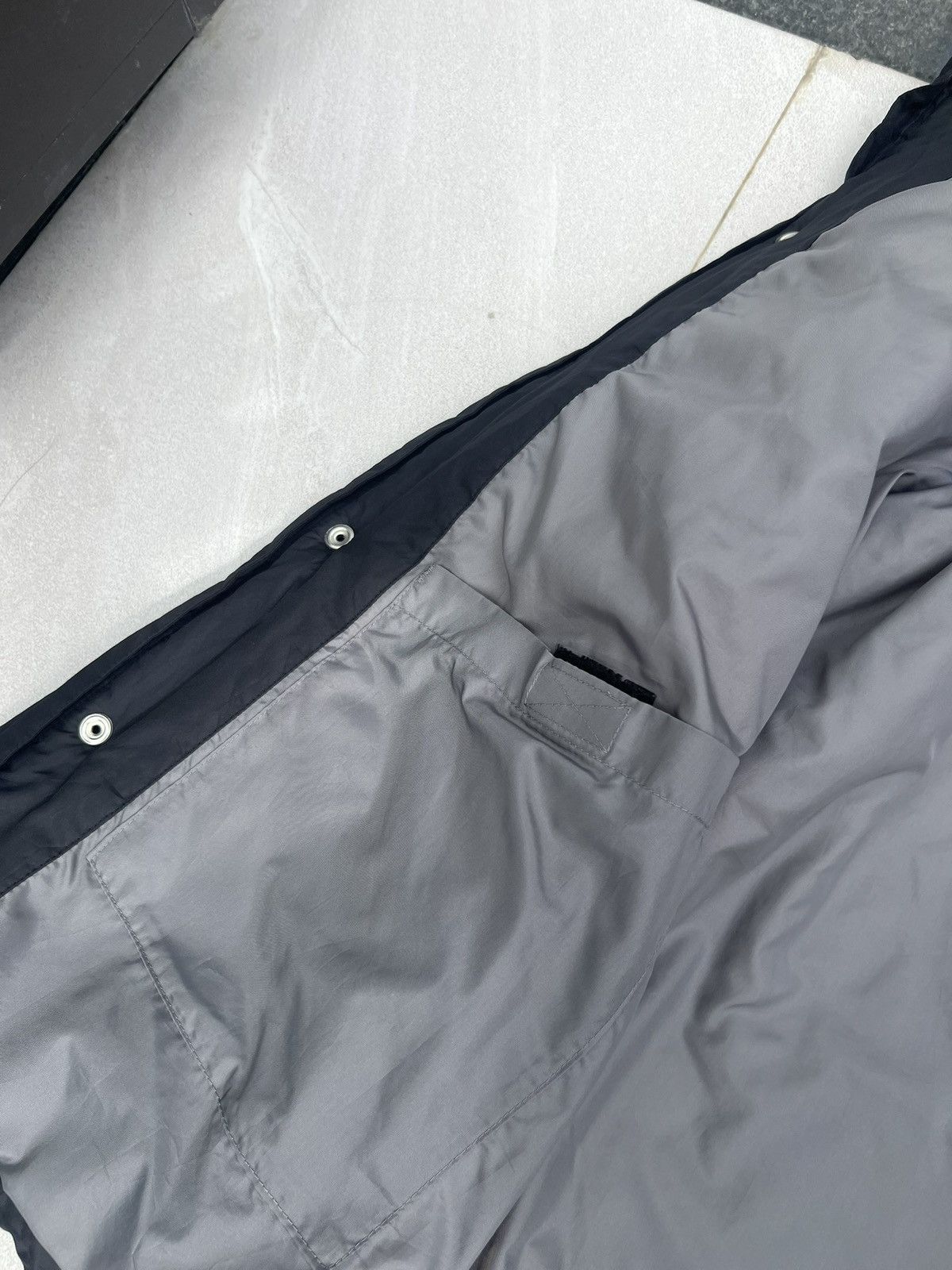 Nike × Vintage 90s Nike Swoosh Vintage Drill Hooded Light Puffer Jacket Size US M / EU 48-50 / 2 - 10 Thumbnail