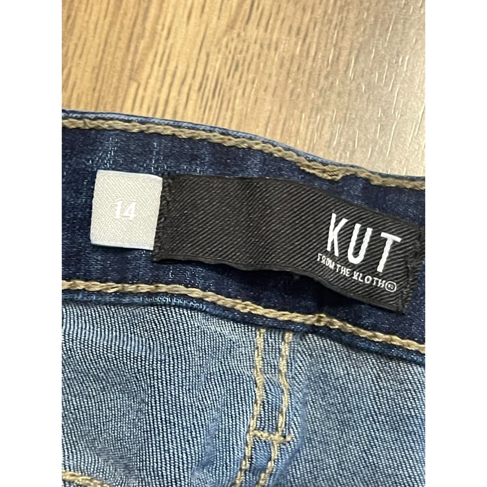 Vintage KUT from the Kloth Jeans, Women's Size 14, Blue, Denim, FAB AB TOOTHPICK SKINNY Jeans Size 36" / US 14 / IT 50 - 7 Thumbnail