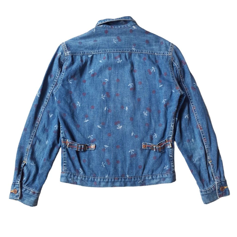 Hysteric Glamour Hysteric Glamour Cherry Print Denim Jacket Cinch Back Size S / US 4 / IT 40 - 7 Thumbnail