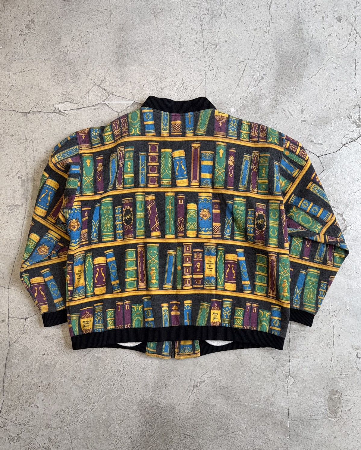 Jeremy Scott FW08 BOOKSHELF MA-1 JACKET Size US L / EU 52-54 / 3 - 5 Thumbnail