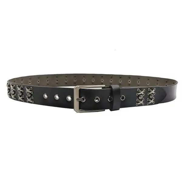 Japanese Brand Kinuka x Miyu The Barb Crook Rivet Cowskin Punk Gothic Belt Size ONE SIZE - 5 Thumbnail
