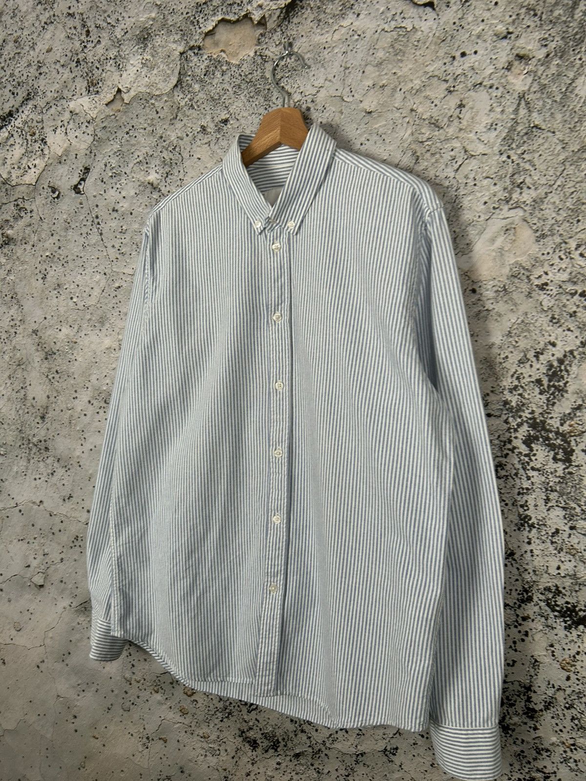 Samsoe Samsoe Samsoe Samsoe Striped White Blue Shirt Elegant Classic Size US L / EU 52-54 / 3 - 2 Thumbnail