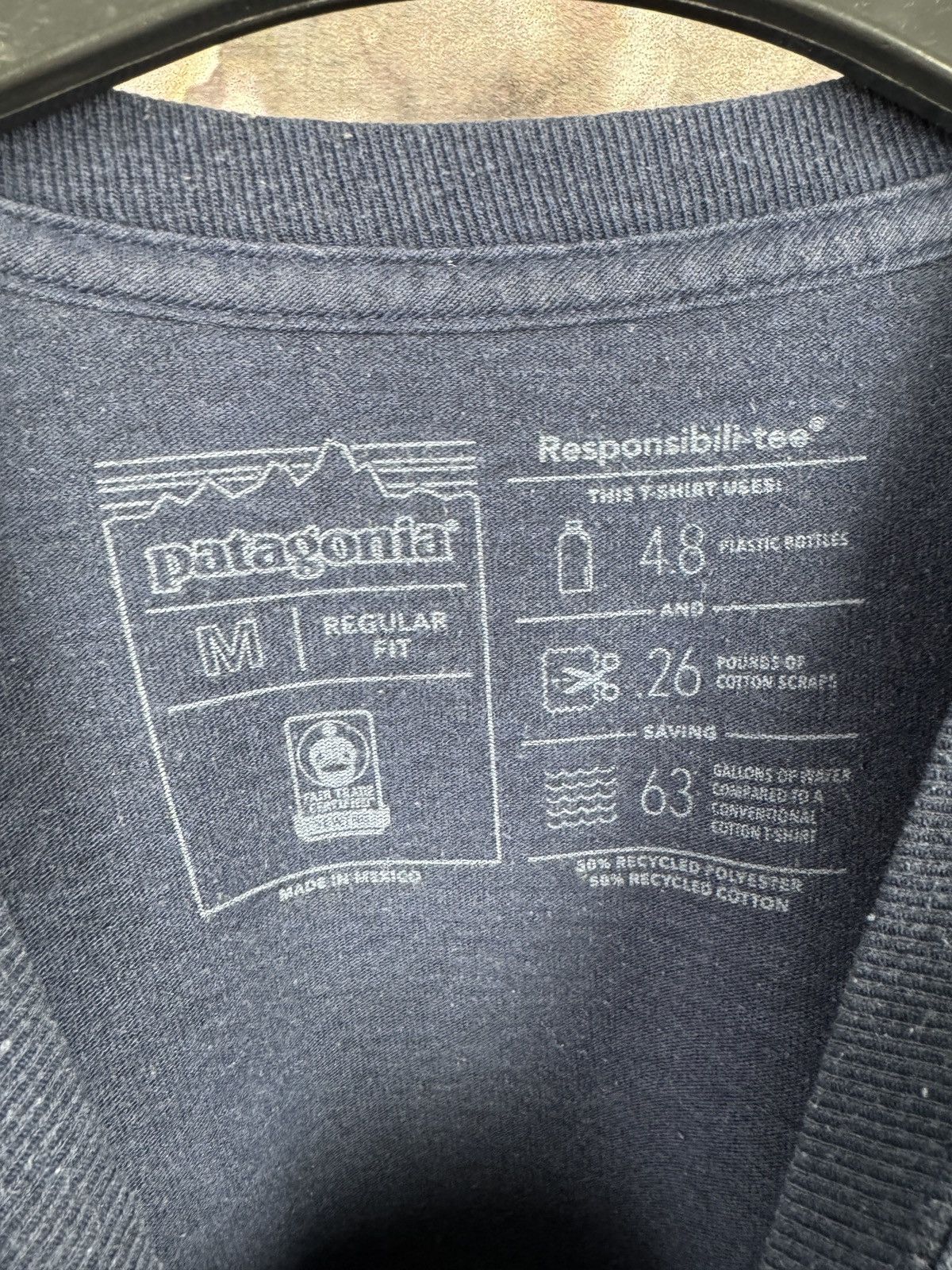 Patagonia Men’s Patagonia T-Shirt Blue Big Logo Streetwear Size Medium Size US M / EU 48-50 / 2 - 7 Thumbnail