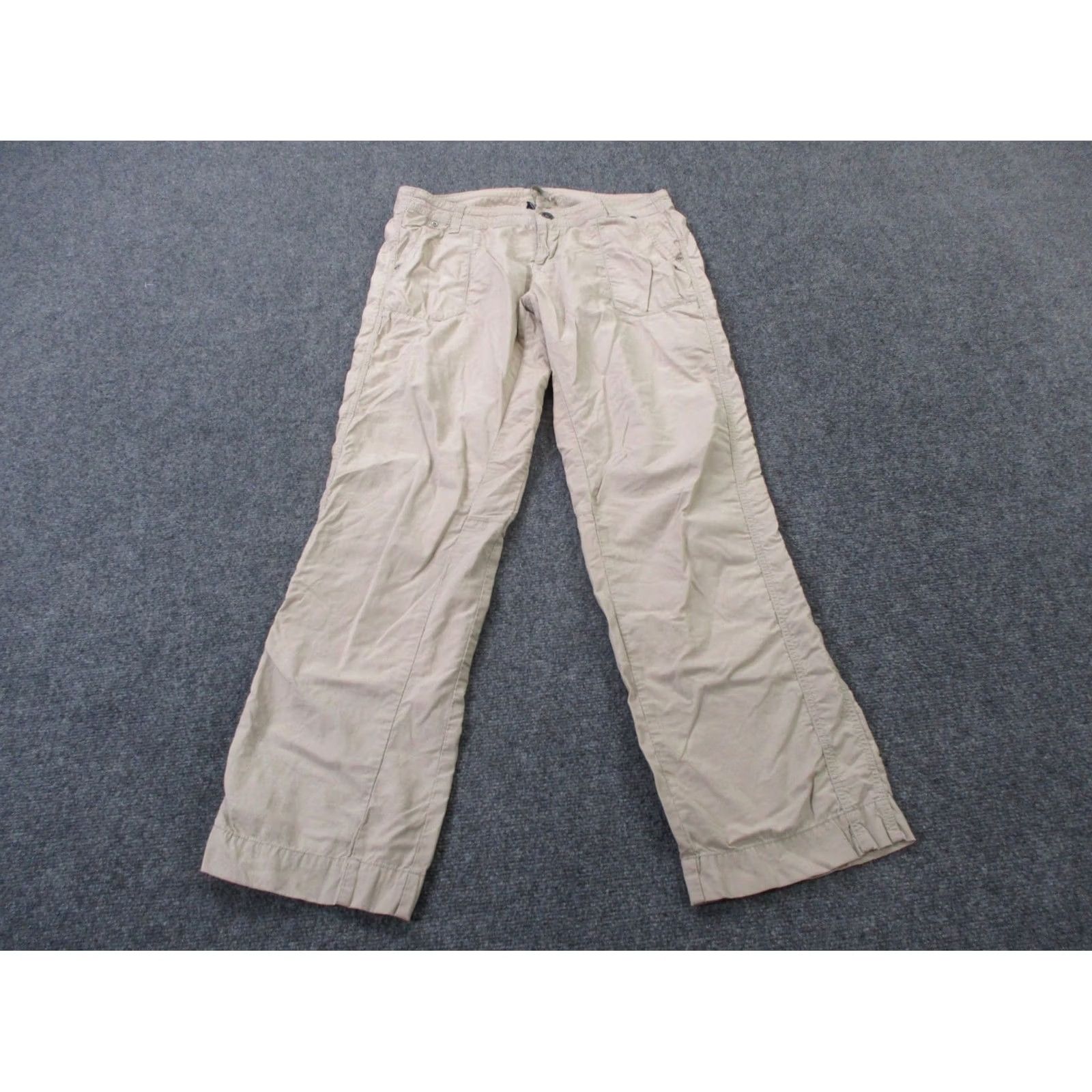 Vintage Kuhl Pants Women 12 Beige Nylon Outdoors Rock Climbing Hiking Work Stretch Pants Beige Nylon Outdoors Rock Climbing Hiking 12 Women Size 24" / US 00 / IT 34 - 2 Thumbnail