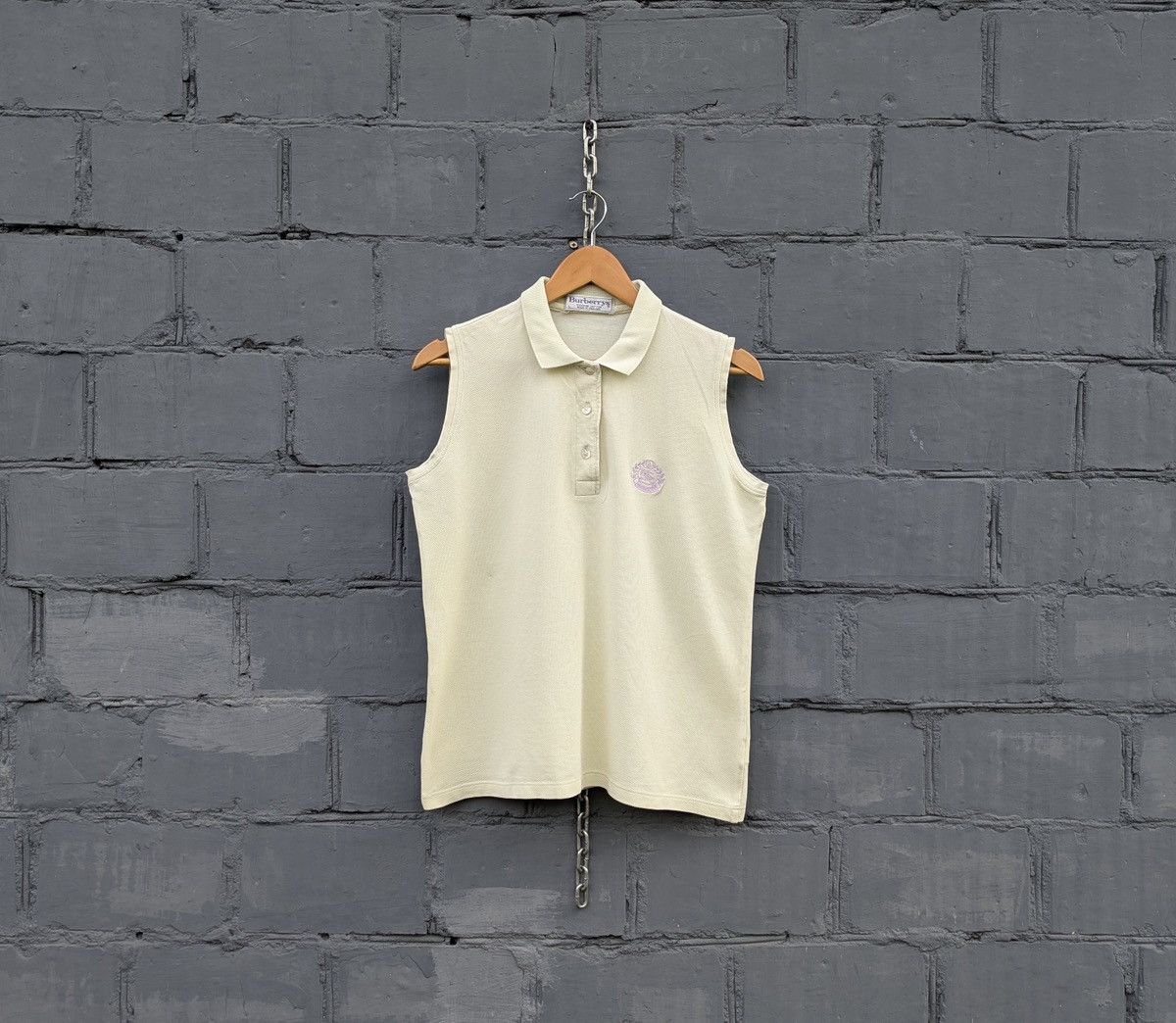 Burberry Burberrys Polo Shirt Short Sleeve Embroidered Logo Size L / US 10 / IT 46 - 1 Thumbnail