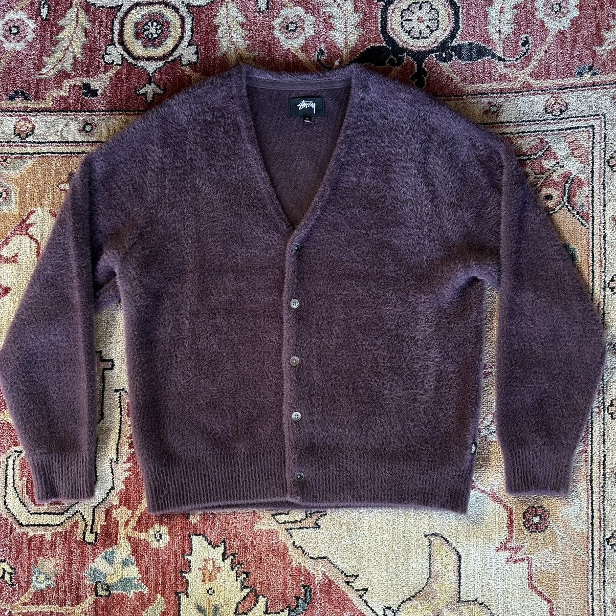 Stussy Shaggy Cardigan | Grailed