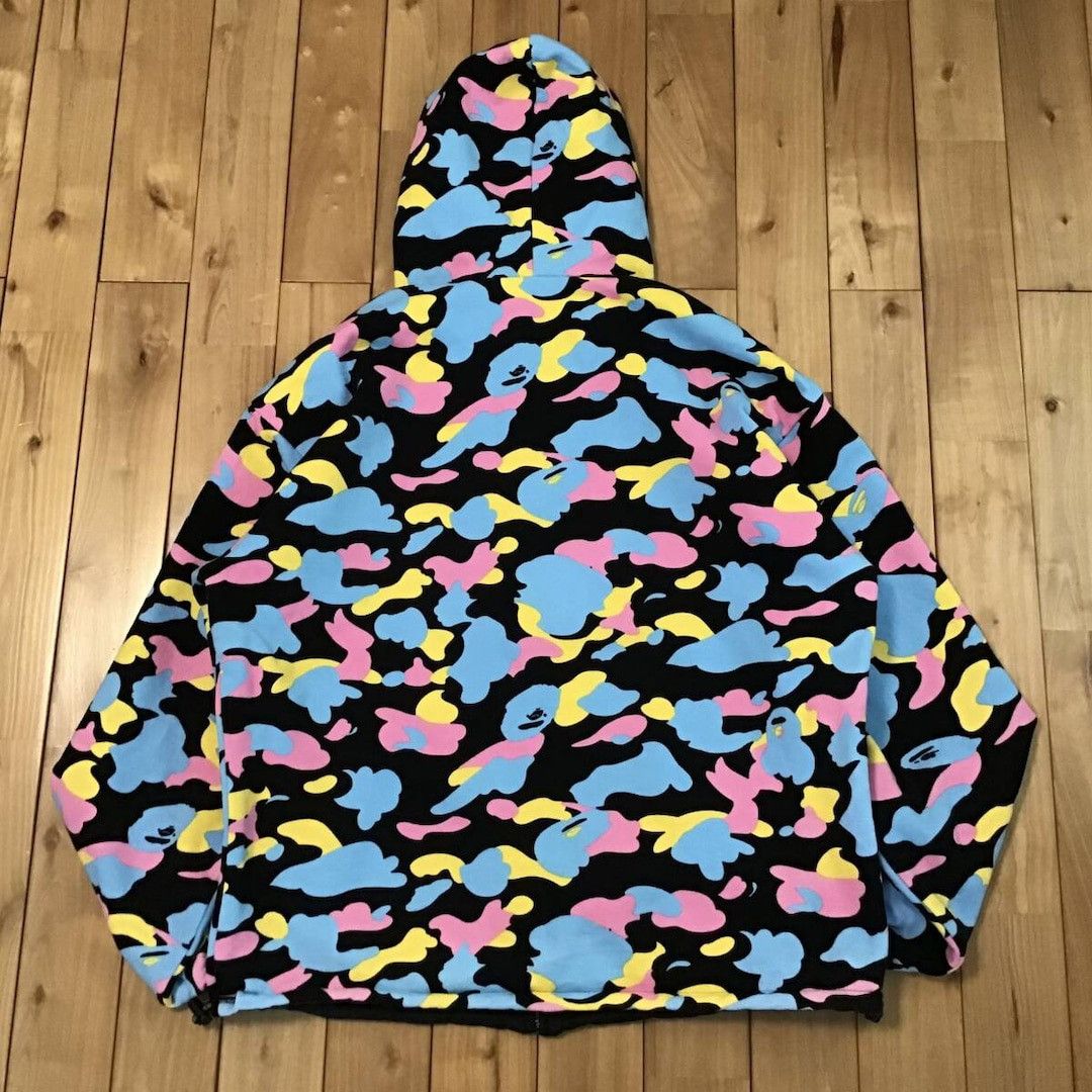 Bape × Nigo 🔥Reversible🔥 BAPE cotton candy camo hoodie jacket multi camo Size US M / EU 48-50 / 2 - 2 Thumbnail