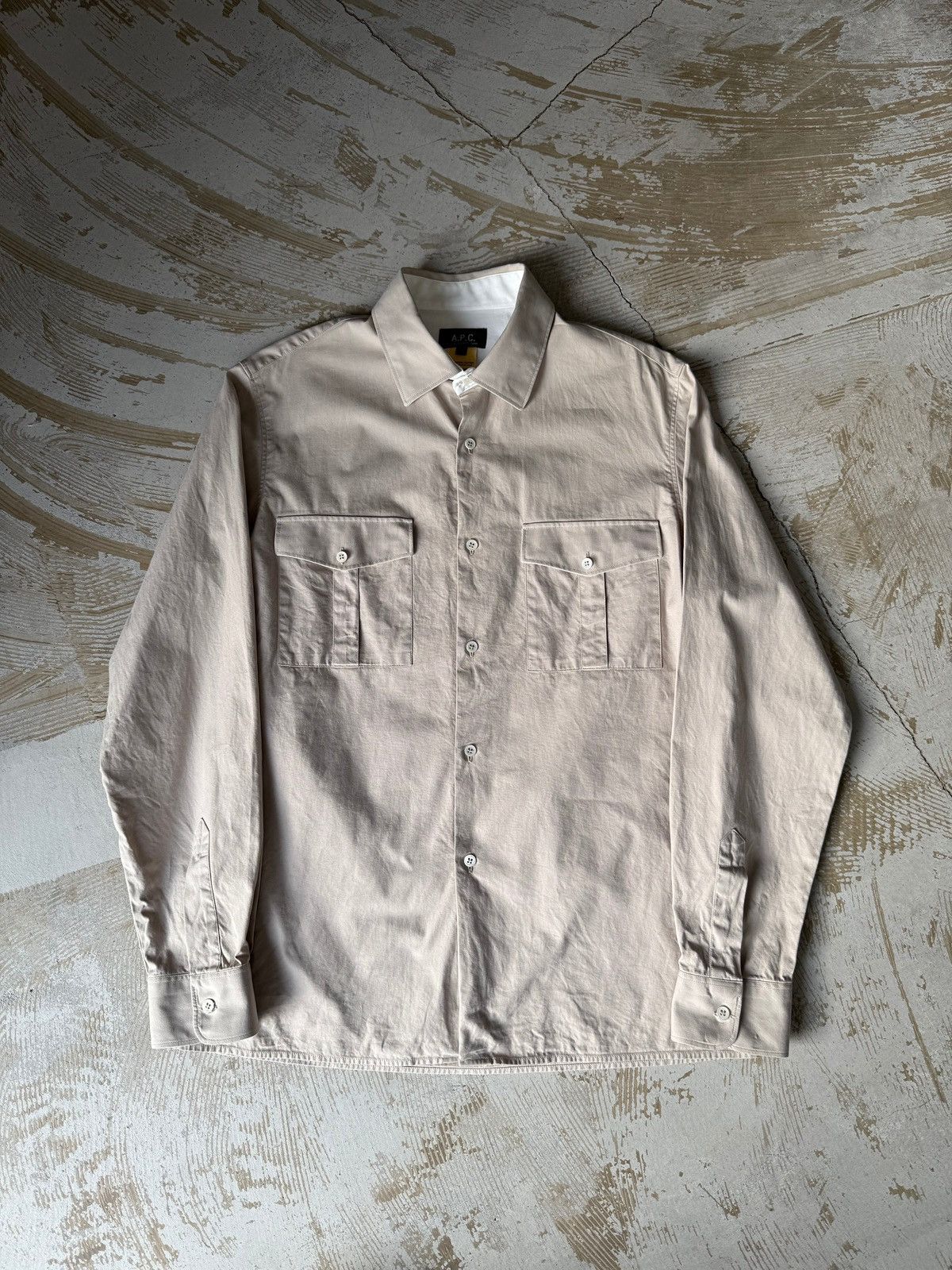 A.P.C. A.P.C. Contrast Collar Shirt Size US L / EU 52-54 / 3 - 3 Thumbnail