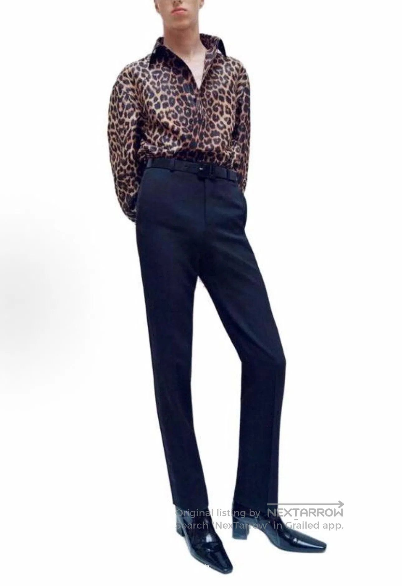 Saint Laurent Paris Saint Laurent Paris Men's Smoking Trousers| Size US 38 / EU 54 - 2 Thumbnail