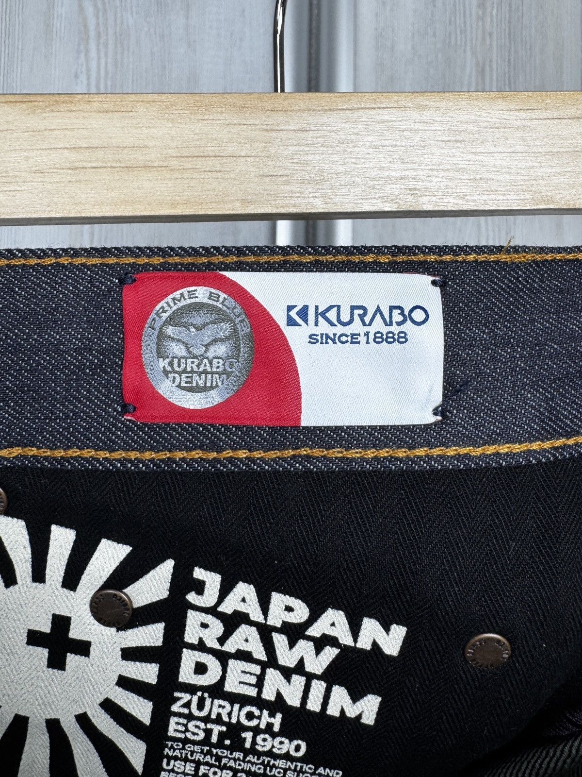 Other Upper Class Denim Rough Japan Selvage 12 oz Raw T3T Kurabo Size US 33 - 17 Thumbnail
