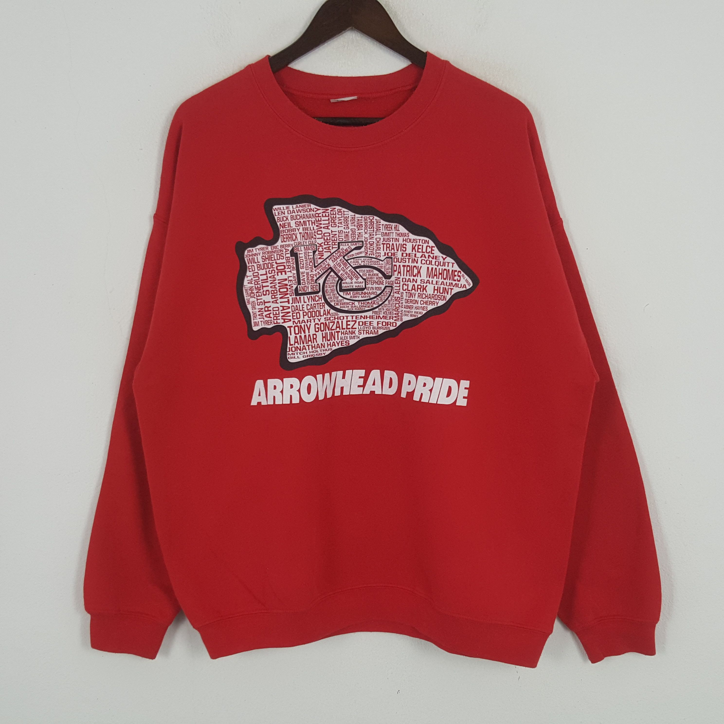 Japanese Brand × Vintage Vintage Kansas City Arrowhead Pride Sweatshirt Size US XL / EU 56 / 4 - 1 Thumbnail