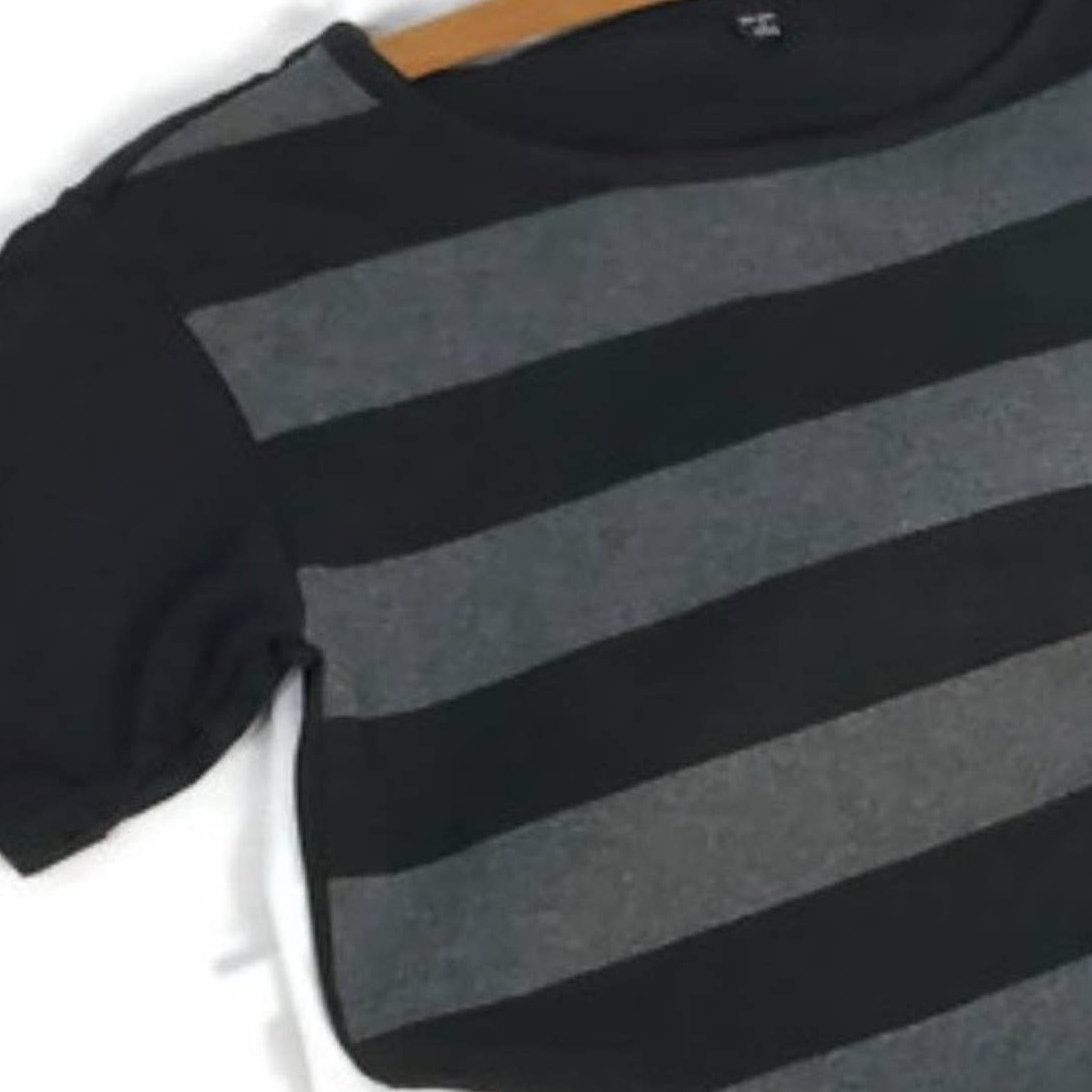 Uniqlo Uniqlo | Versatile Black & Grey T-shirt Dress | Small Size S / US 4 / IT 40 - 6 Thumbnail