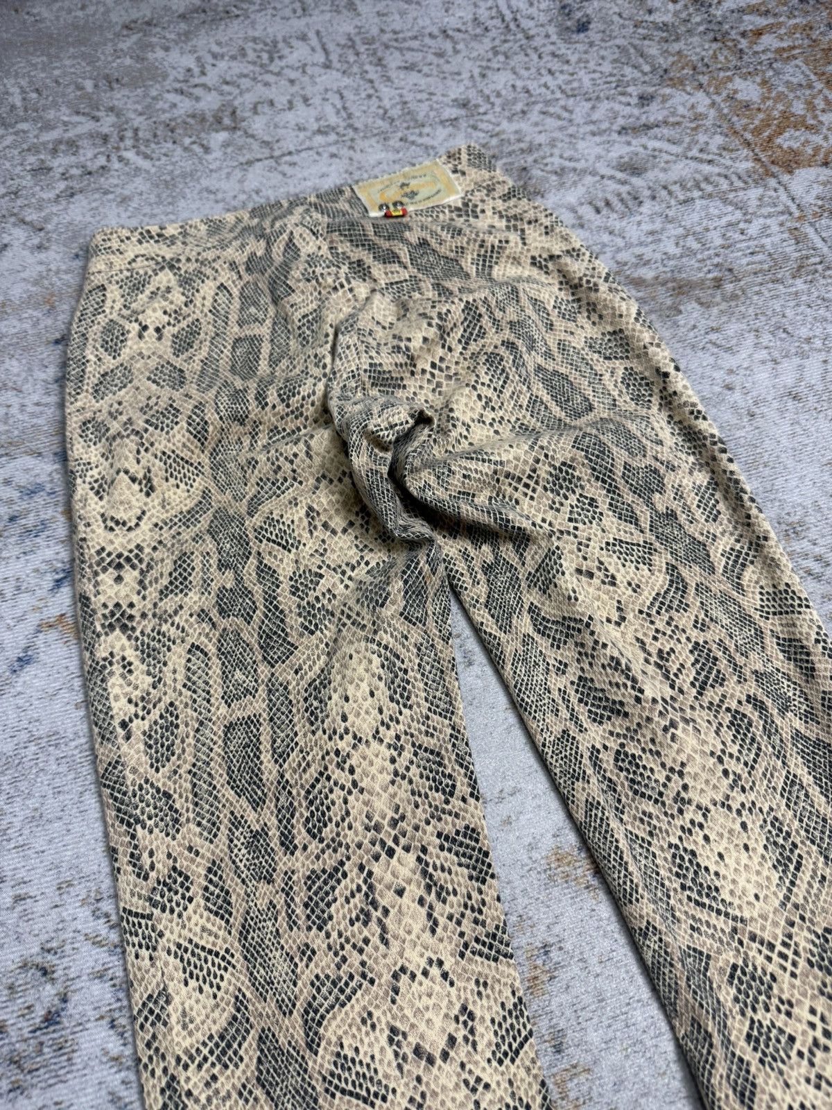 Tornado Mart Cimarron snake skin y2k style pants Size US 26 / EU 42 - 5 Thumbnail